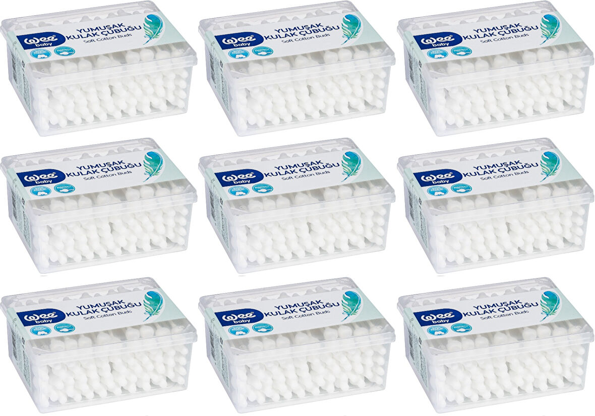Wee Baby Emniyetli Kulak Çubuğu 60 Lı Pk (WEE-894) (9 Lu Set)