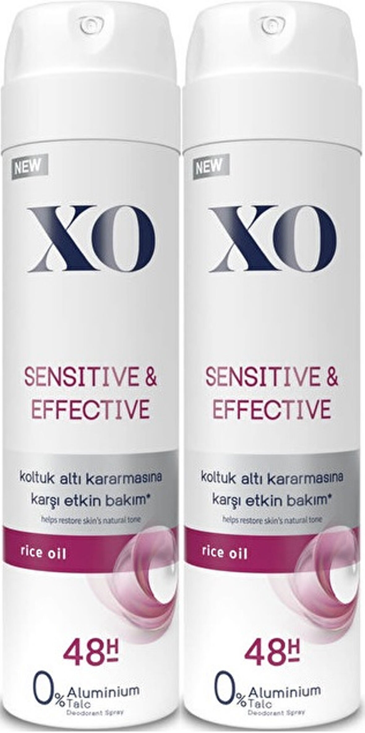 XO Deodorant 150ML Women-Kadın Sensitive & Effective (2 Li Set)