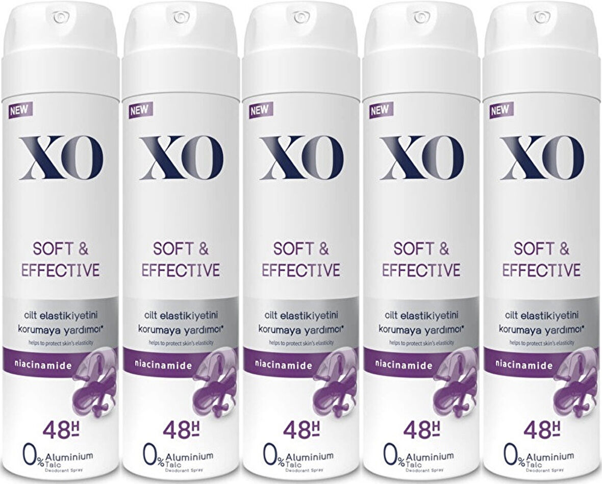 XO Deodorant 150ML Women-Kadın Soft & Effective (5 Li Set)