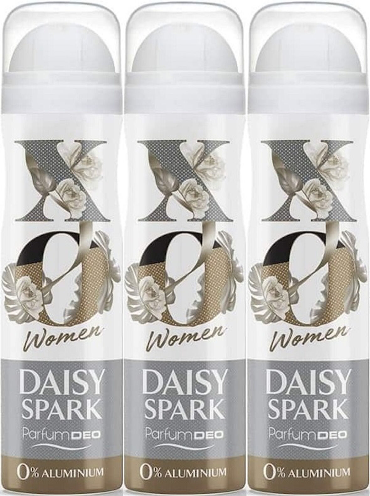 XO Deodorant 150ML Women-Kadın Daisy Spark (3 Lü Set)