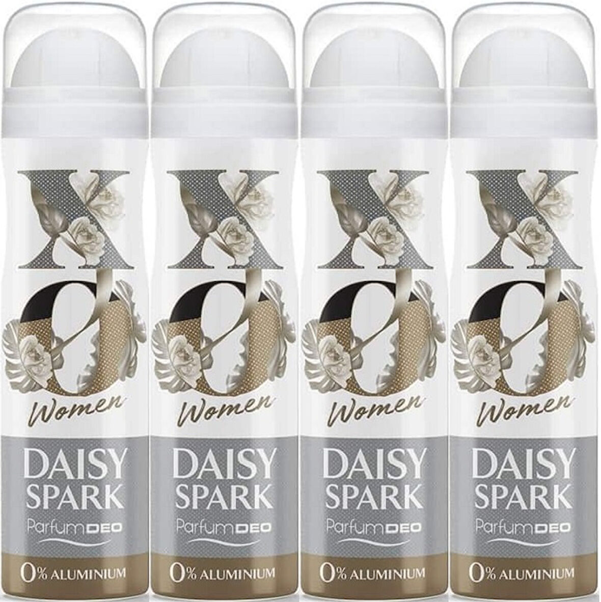 XO Deodorant 150ML Women-Kadın Daisy Spark (4 Lü Set)