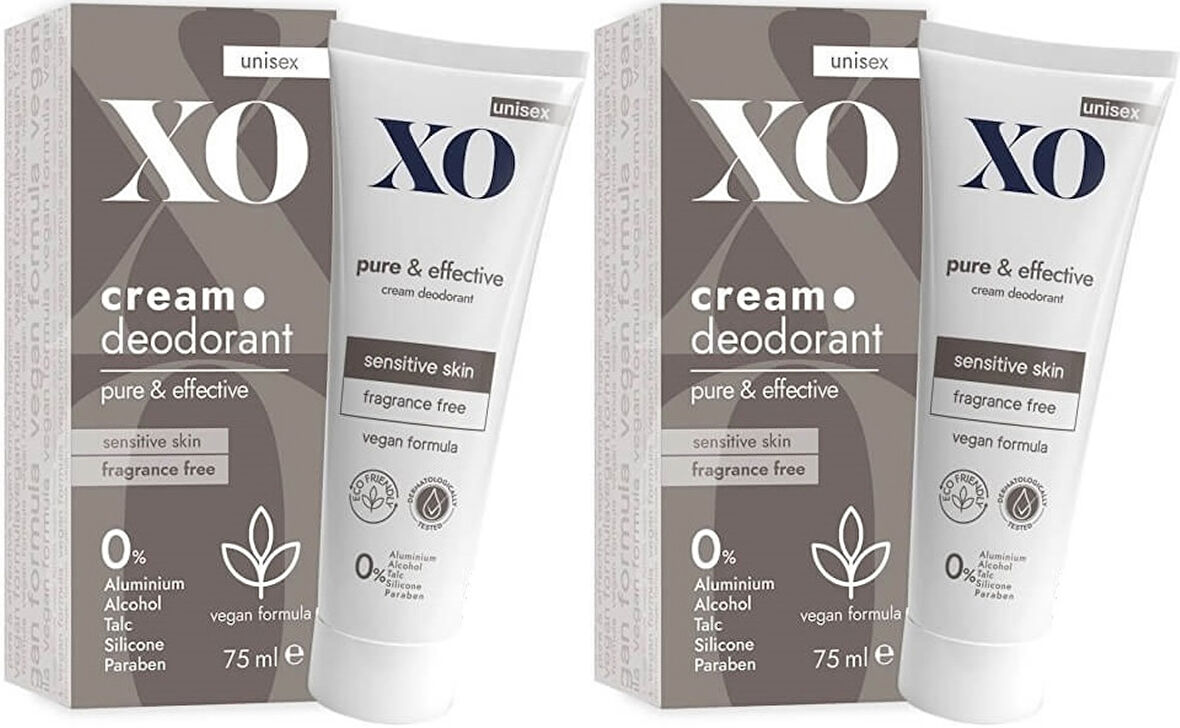 XO Krem Deodorant 75ML Unisex Pure & Effective Kokusuz (2 Li Set)