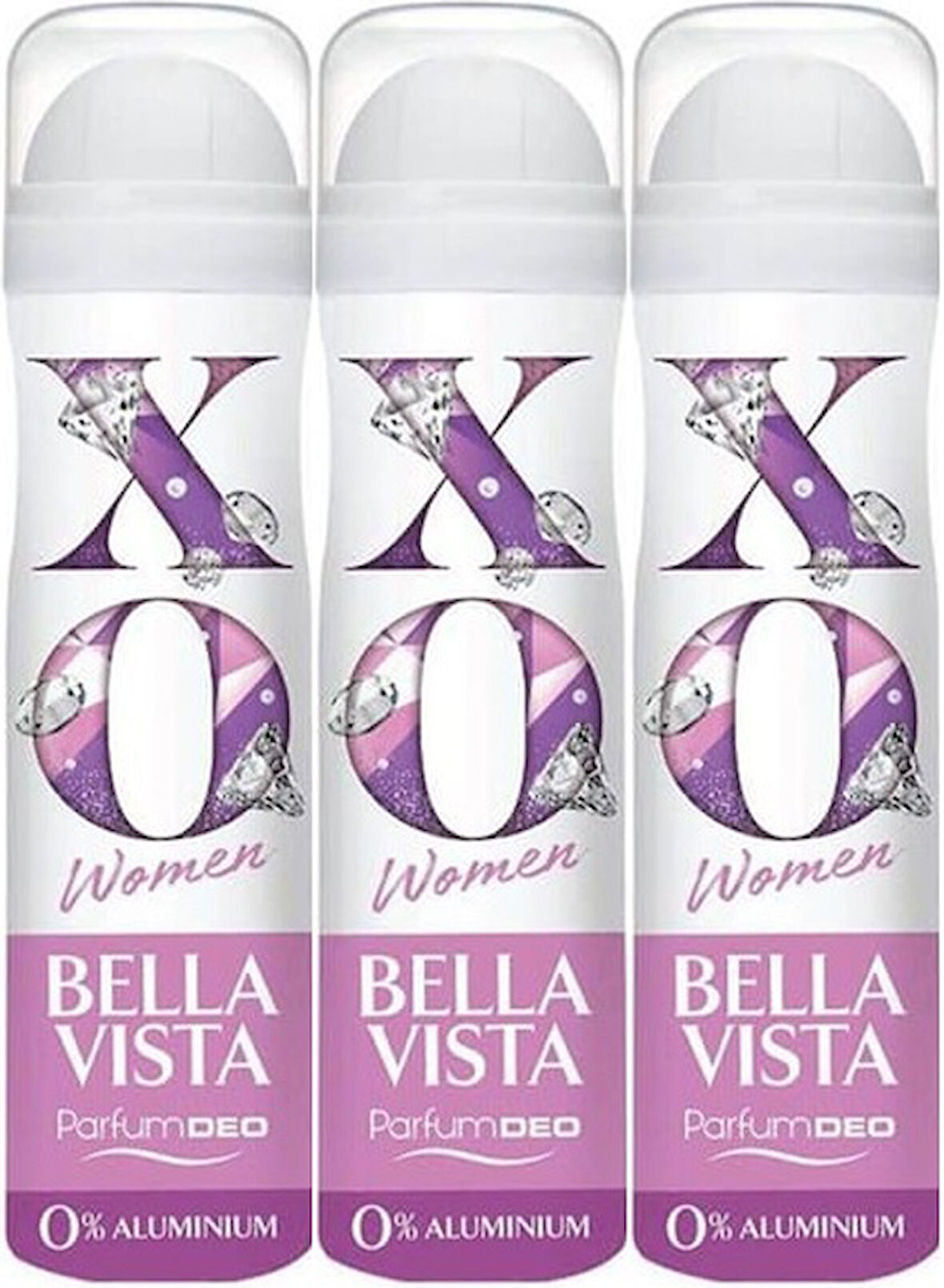 XO Deodorant 150ML Women-Kadın Bella Vista (3 Lü Set)