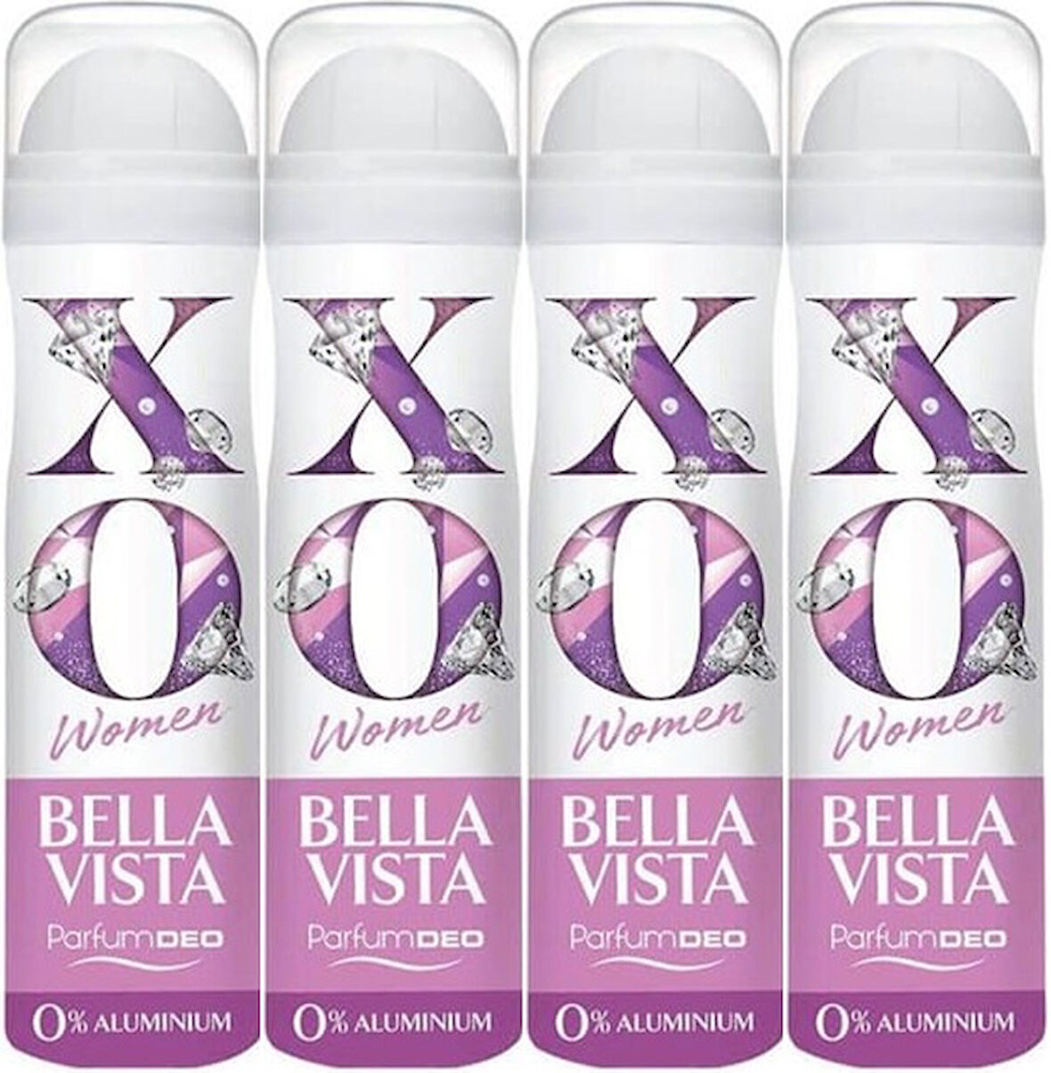 XO Deodorant 150ML Women-Kadın Bella Vista (4 Lü Set)