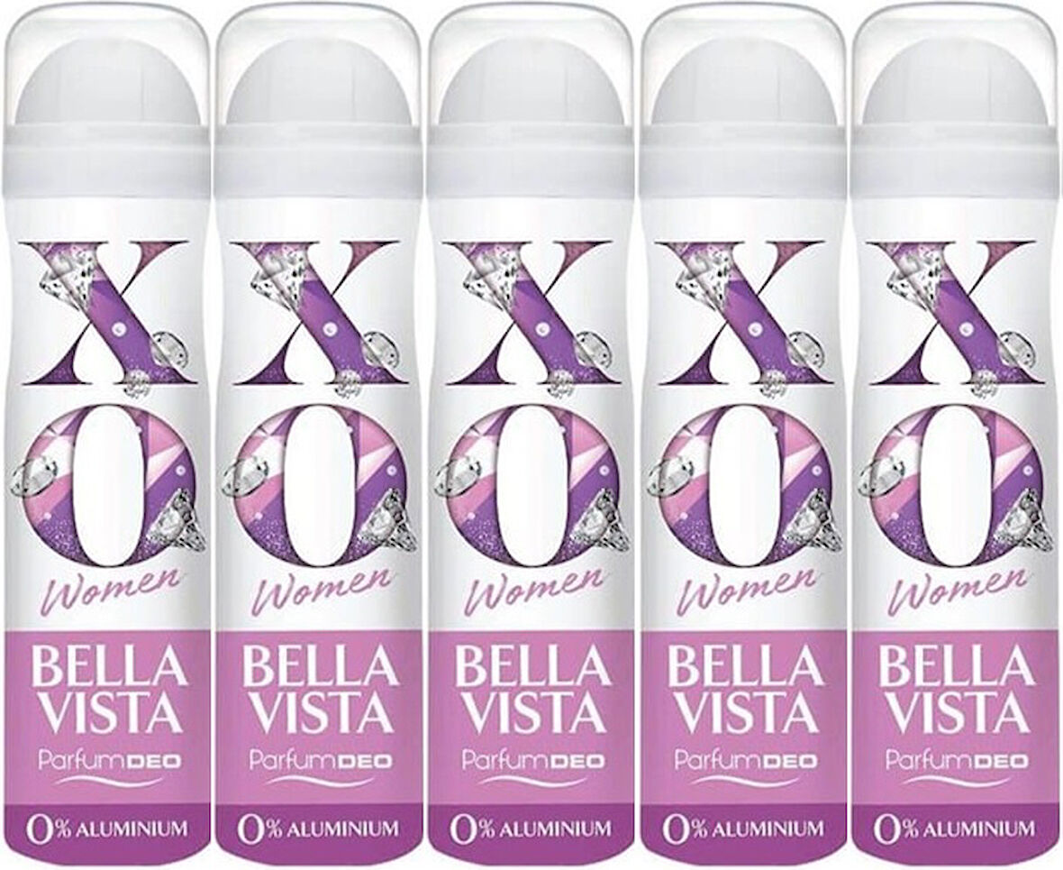 XO Deodorant 150ML Women-Kadın Bella Vista (5 Li Set)