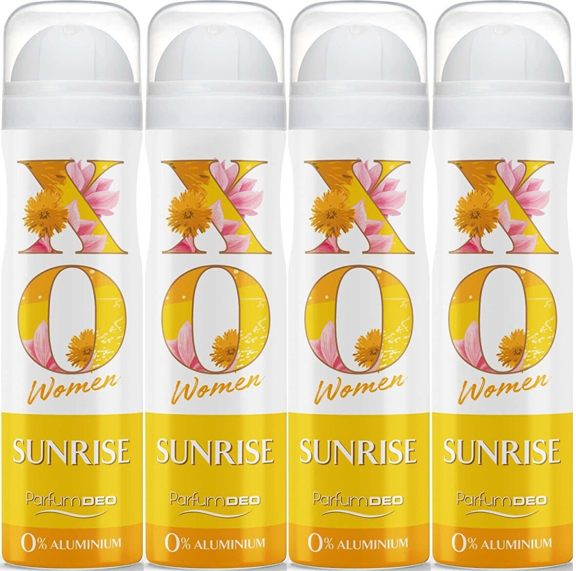 XO Deodorant 150ML Women-Kadın Sunrise (4 Lü Set)