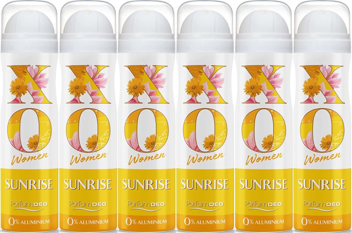 XO Deodorant 150ML Women-Kadın Sunrise (6 Lı Set)