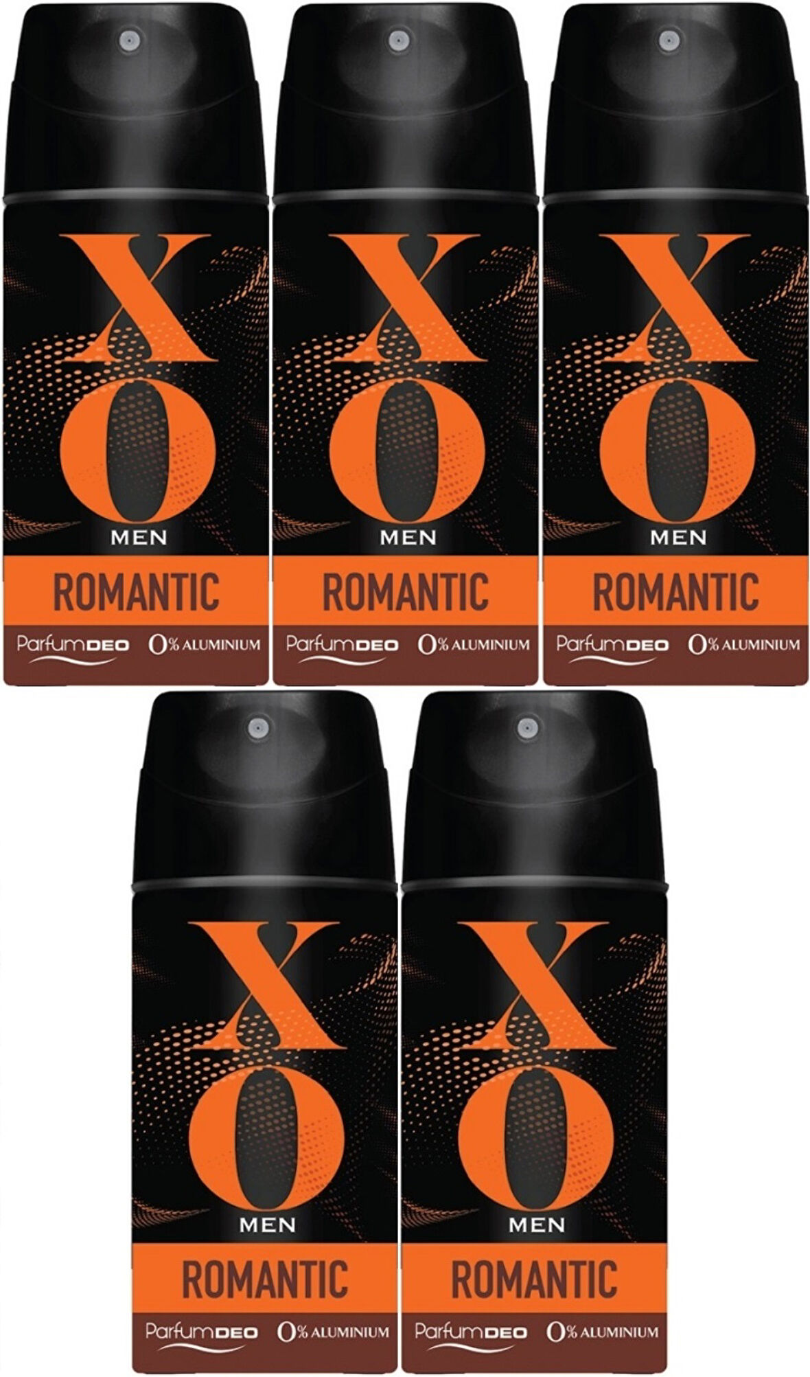 XO Deodorant 150ML Men-Erkek Romantıc (5 Li Set)