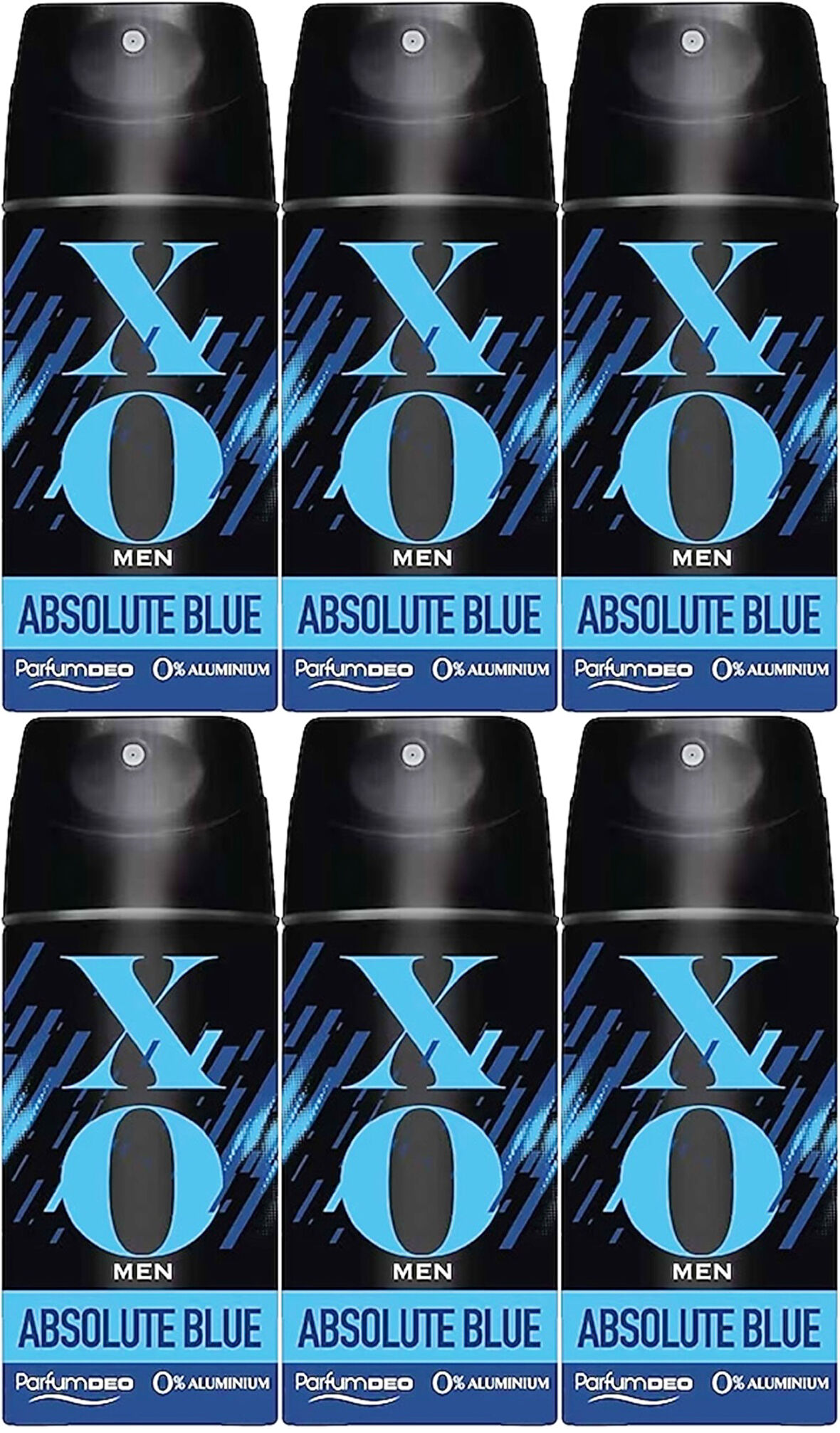 XO Deodorant 150ML Men-Erkek Absolute Blue (6 Lı Set)