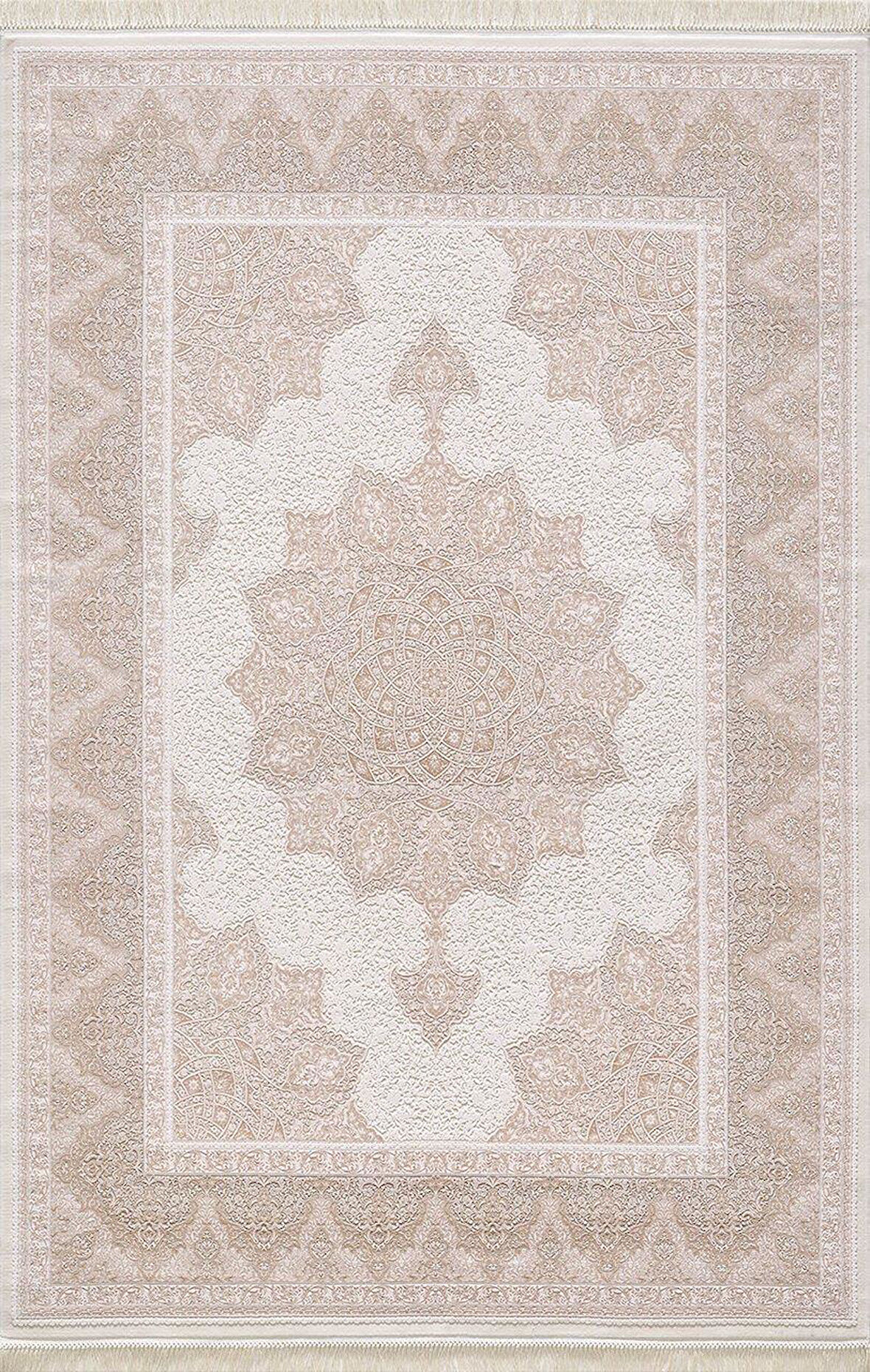 Artemis Halı Palace 08025A Krem Vizon Klasik Retro İpek Halı