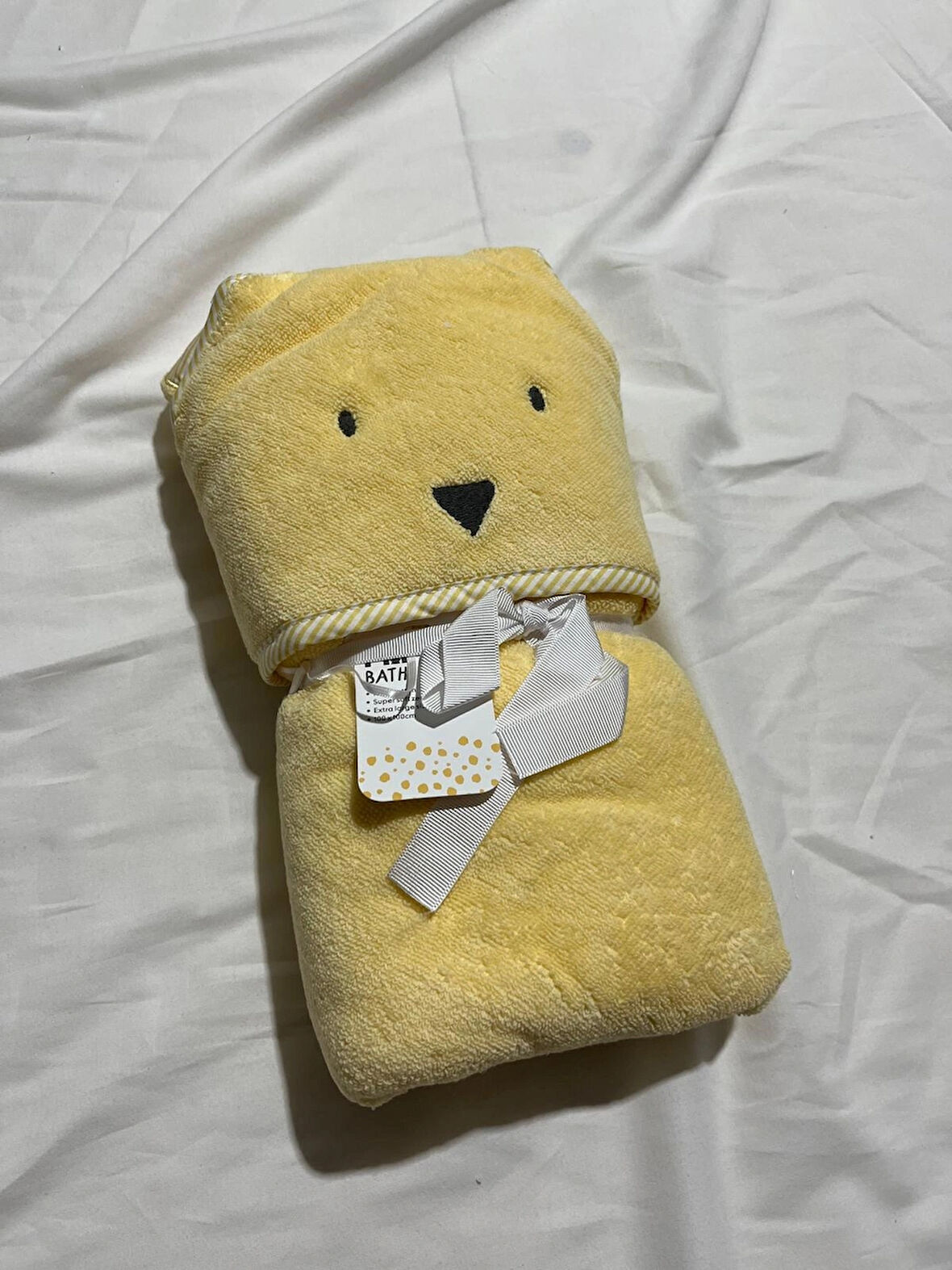 PAMUK BEBEK HAYVAN FİGÜRLÜ BANYO VE PLAJ HAVLUSU