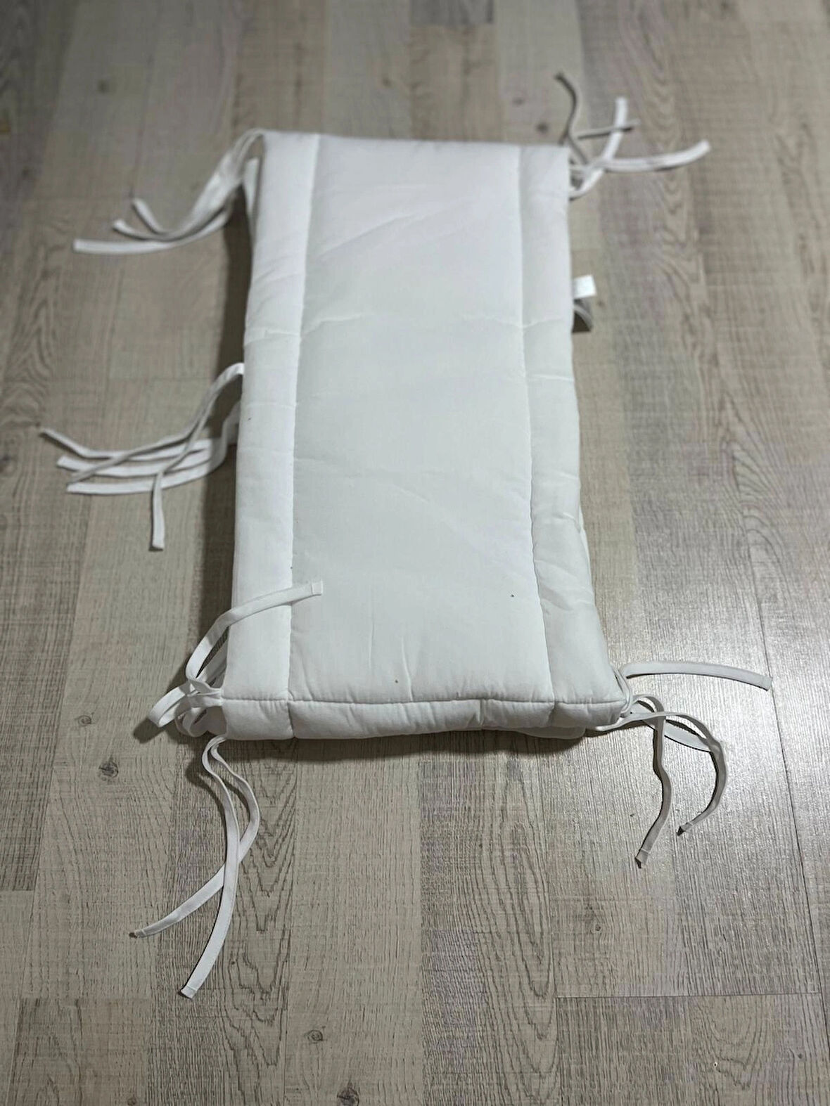 PAMUK BEBEK BEYAZ YATAK KORUYUCU