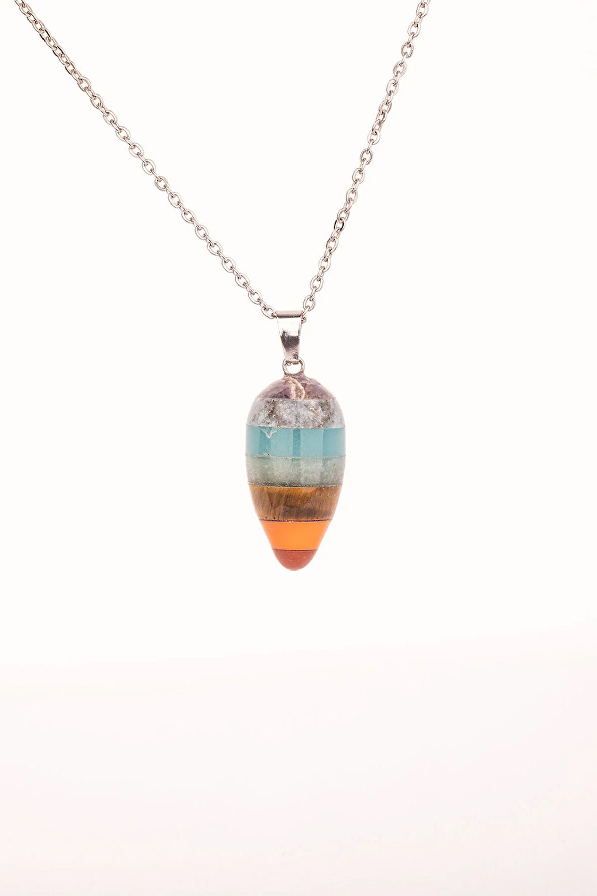 7 Çakra Doğal Taş Enerji Kolye