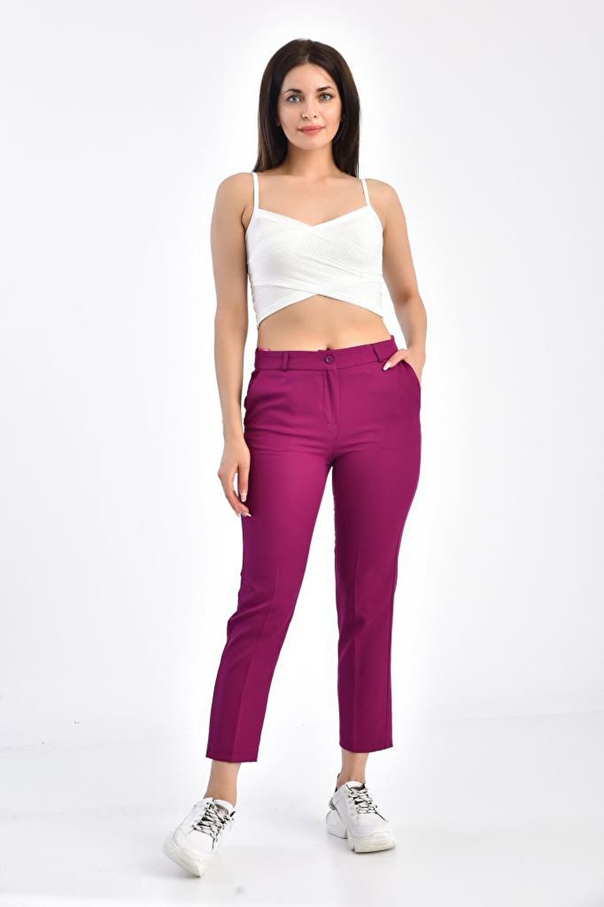 Atlas Bilek Mor Kadın Pantolon