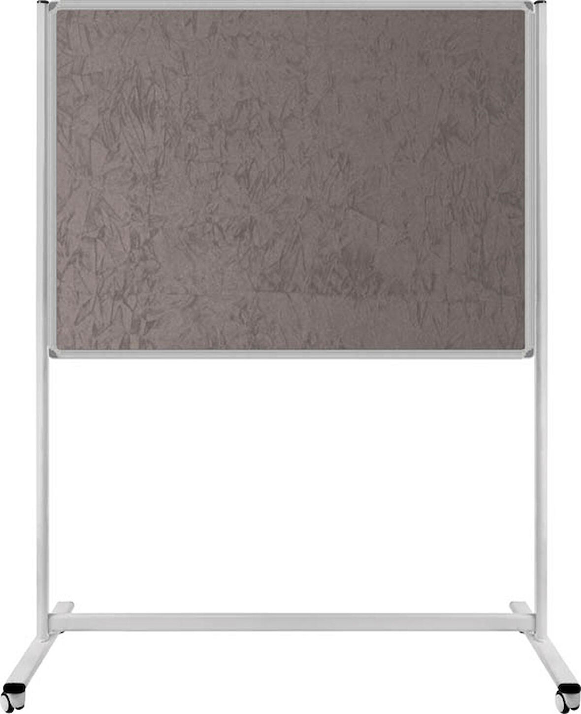 90X180 CM TEK TARAFLI SABİT - TEKERLEKLİ AYAKLI GRİ KUMAŞLI PANO-PAN182