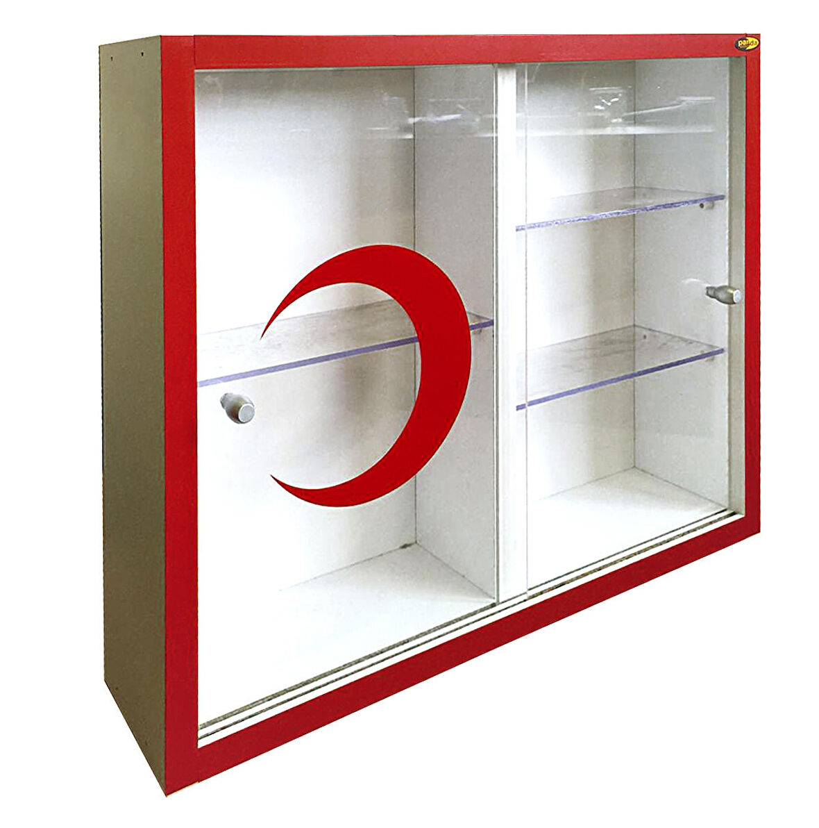 40X50 CM ECZA ECZANE DOLABI SÜRGÜLÜ CAMLI  AHŞAP-PAN300