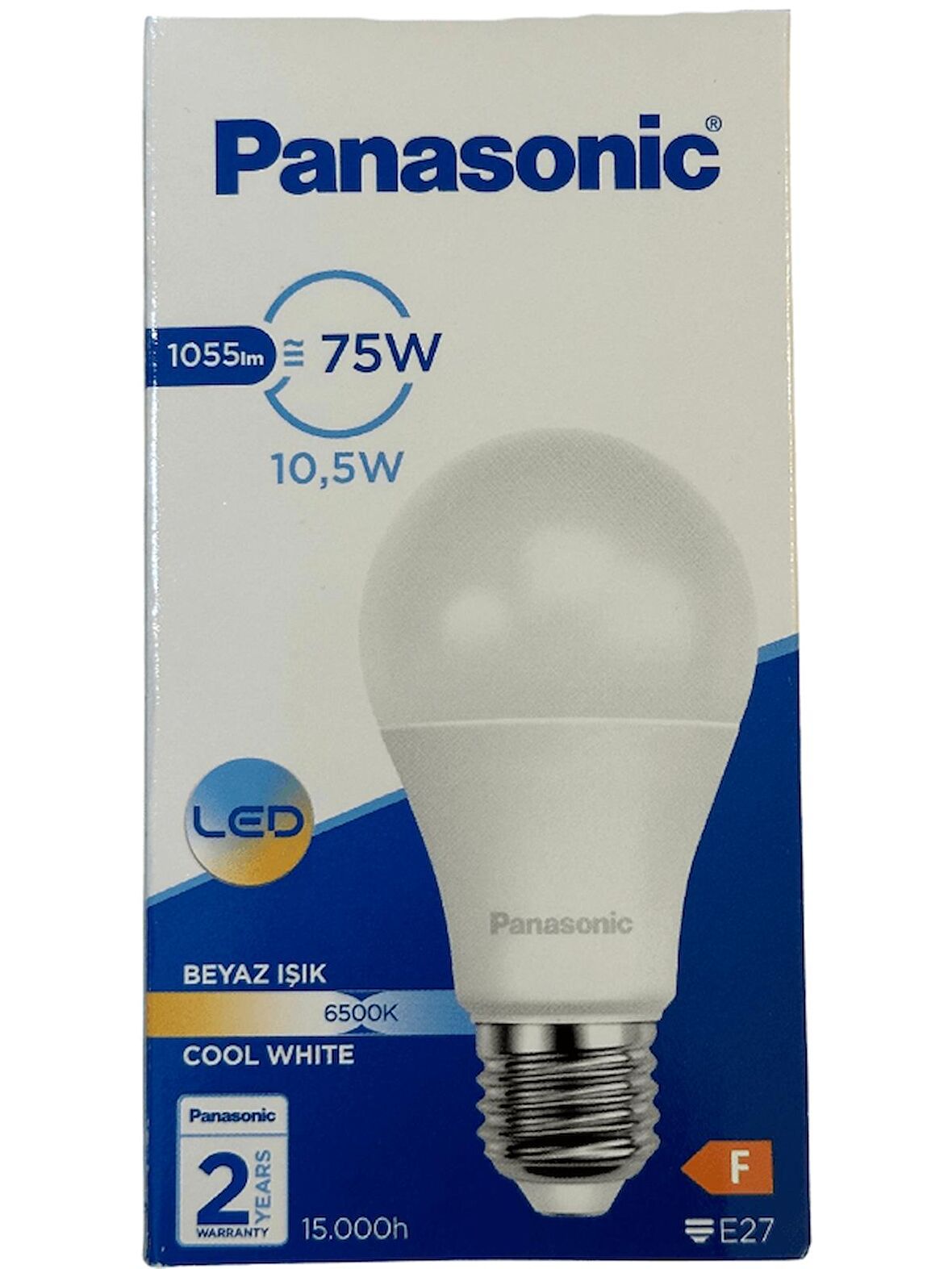 Panasonic 10,5W (75W) 6500K (Beyaz Işık) E27 Duylu Led Ampul