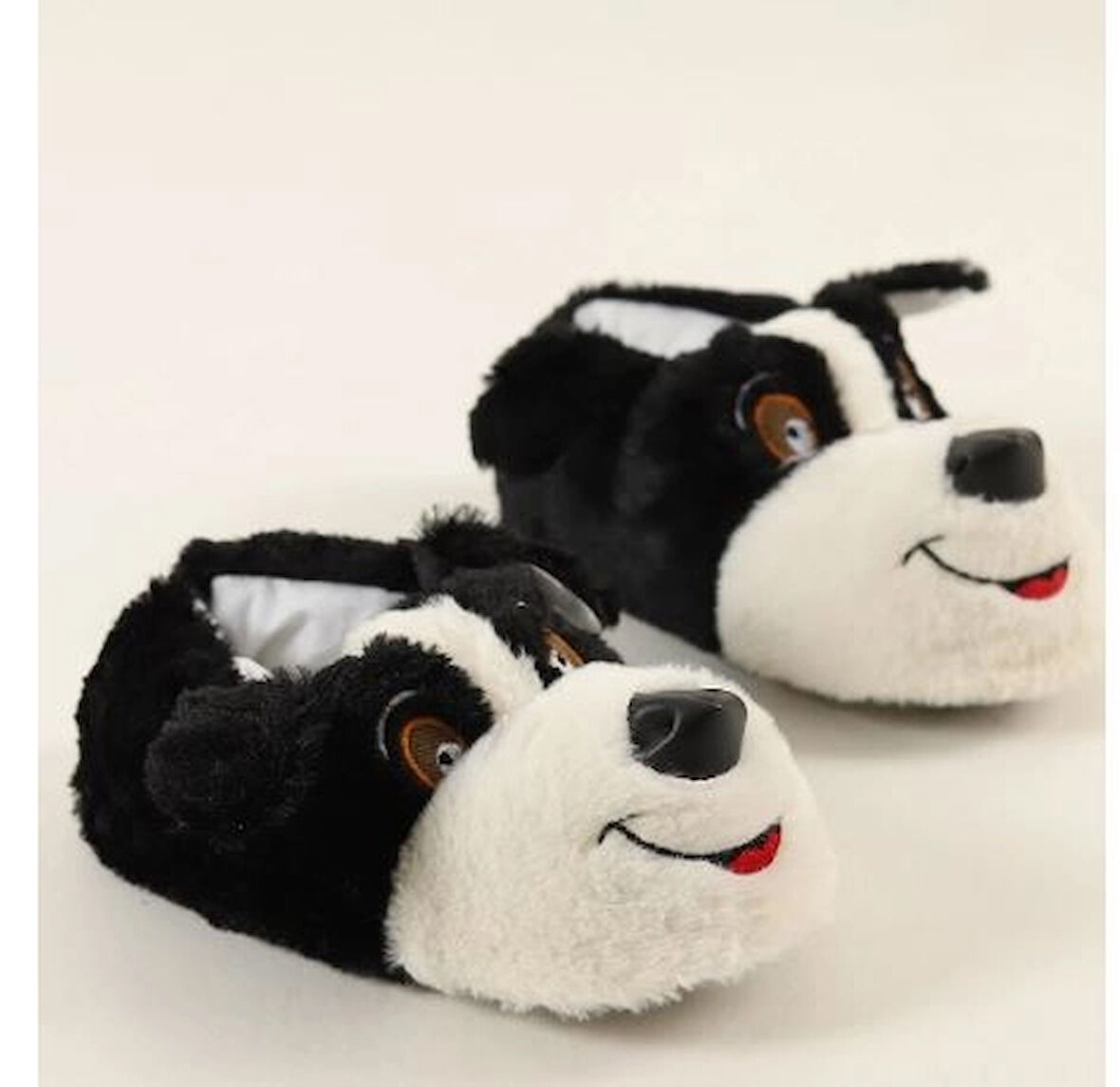 Mergenshoes Unisex SiyahK Köpekli Panduf Ev Botu (Siyah)