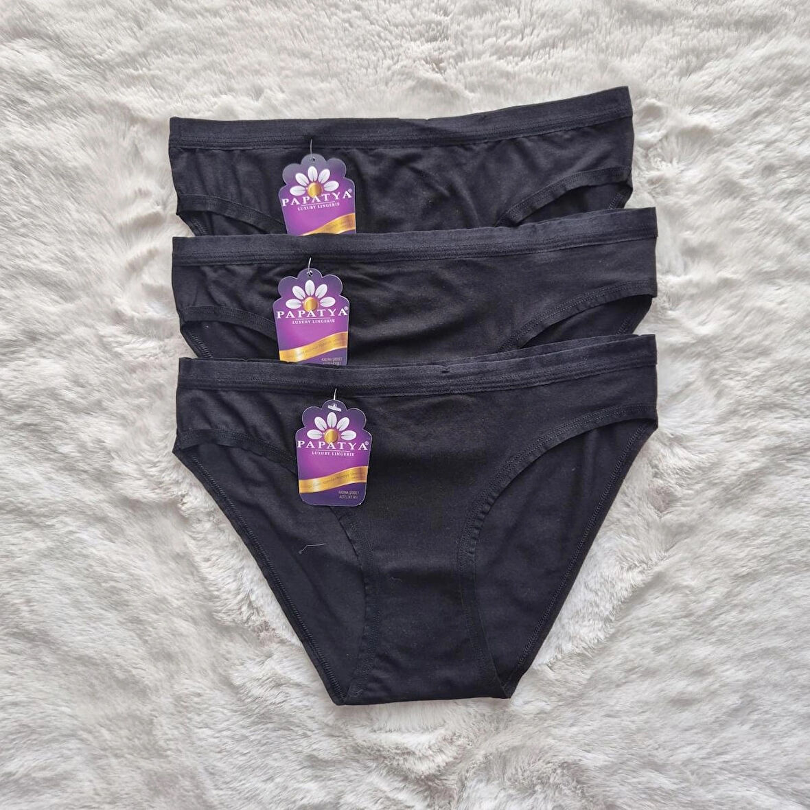 Kadın 3’lü Paket Modal Slip Külot – Yumuşak, Nefes Alabilen Ve Rahat Tasarım ( Papatya )