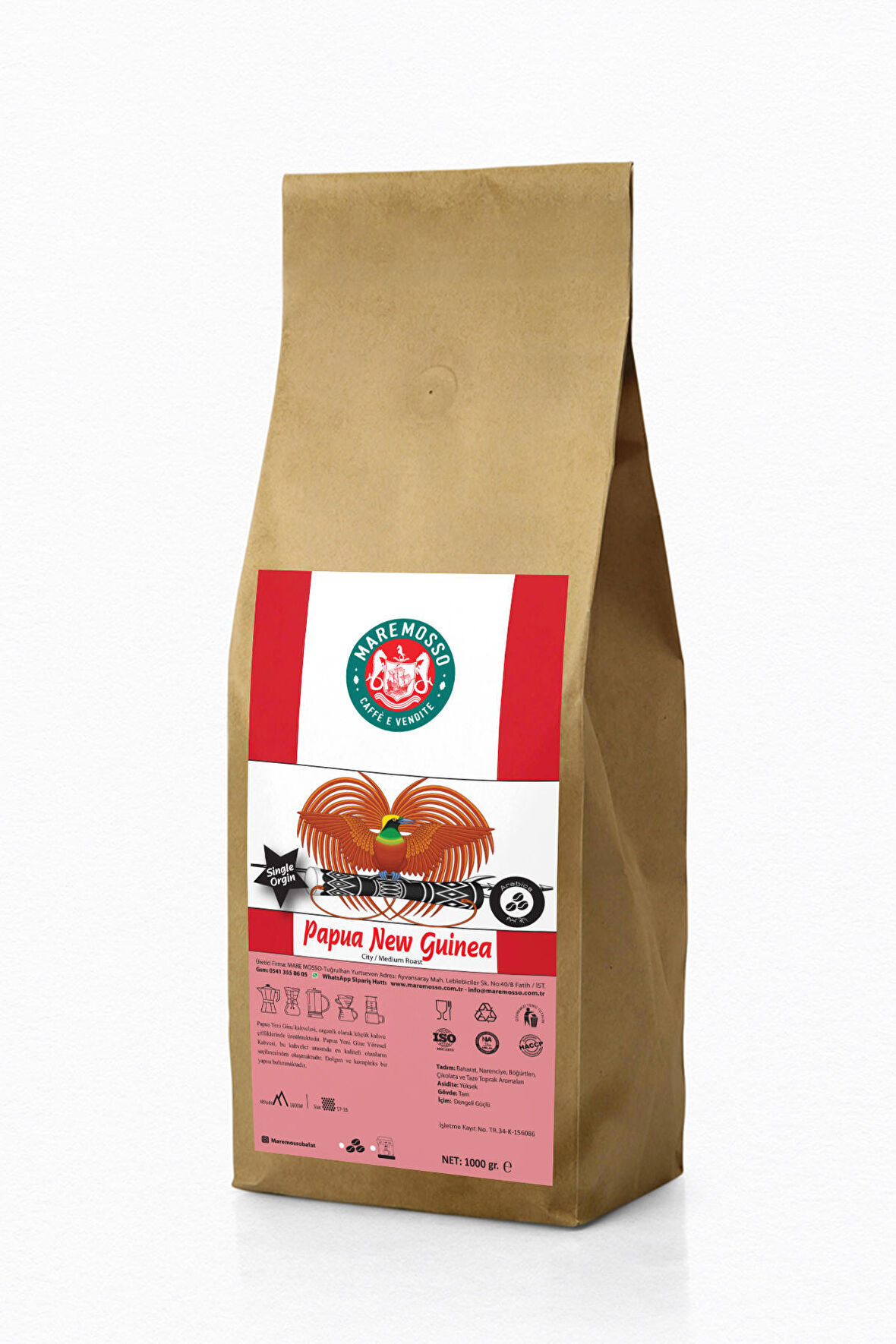 Papua New Guinea Elimbari A Çekirdek Filtre Kahve 1 Kg.