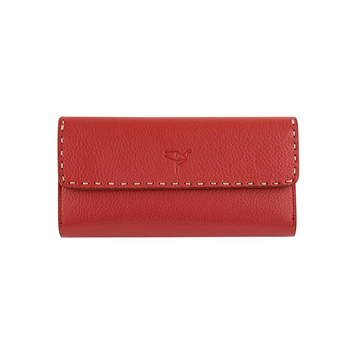 Garbalia Paris Hakiki Deri Saraç Dikişli Telefon Bölmeli Kadın Portföy Cüzdanı