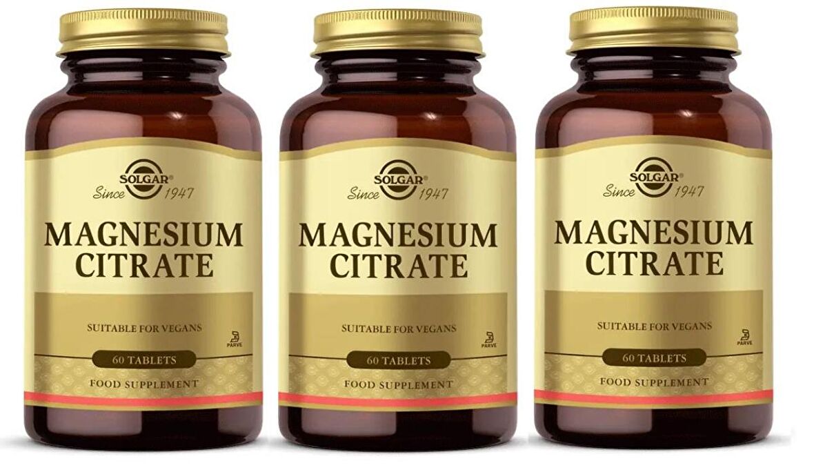 Solgar Magnesium Citrate 200 mg 60 Tablet 3 Adet