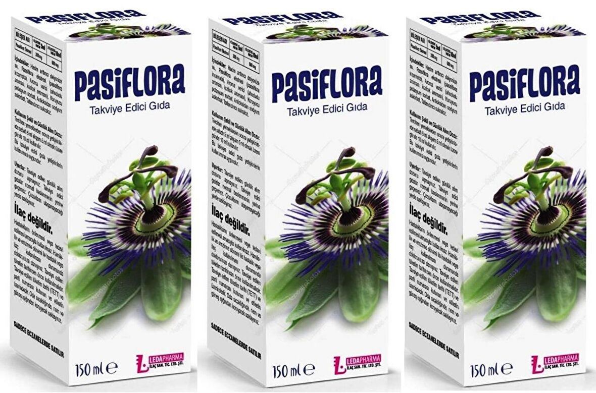 Ledapharma Passiflora Şurup 150 ml 3 Adet