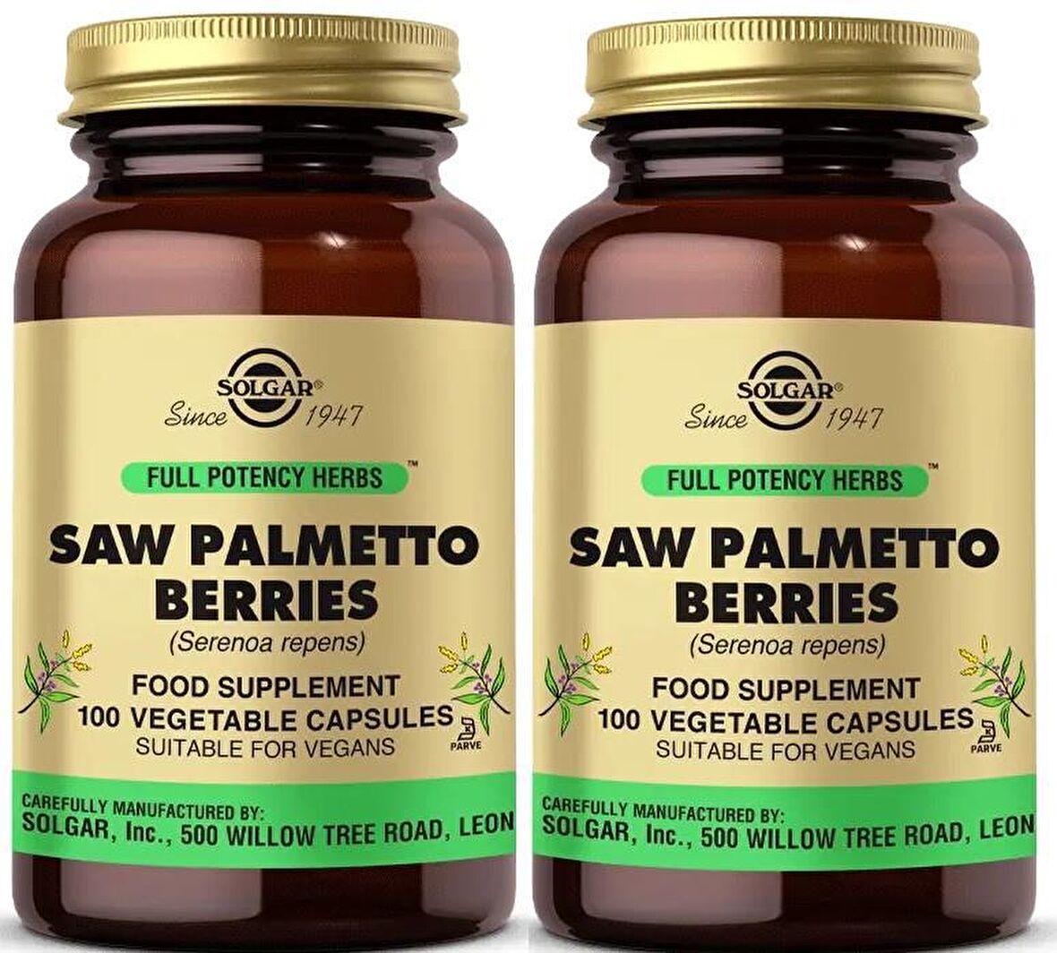 Solgar Saw Palmetto Berries 100 Kapsül 2 Adet