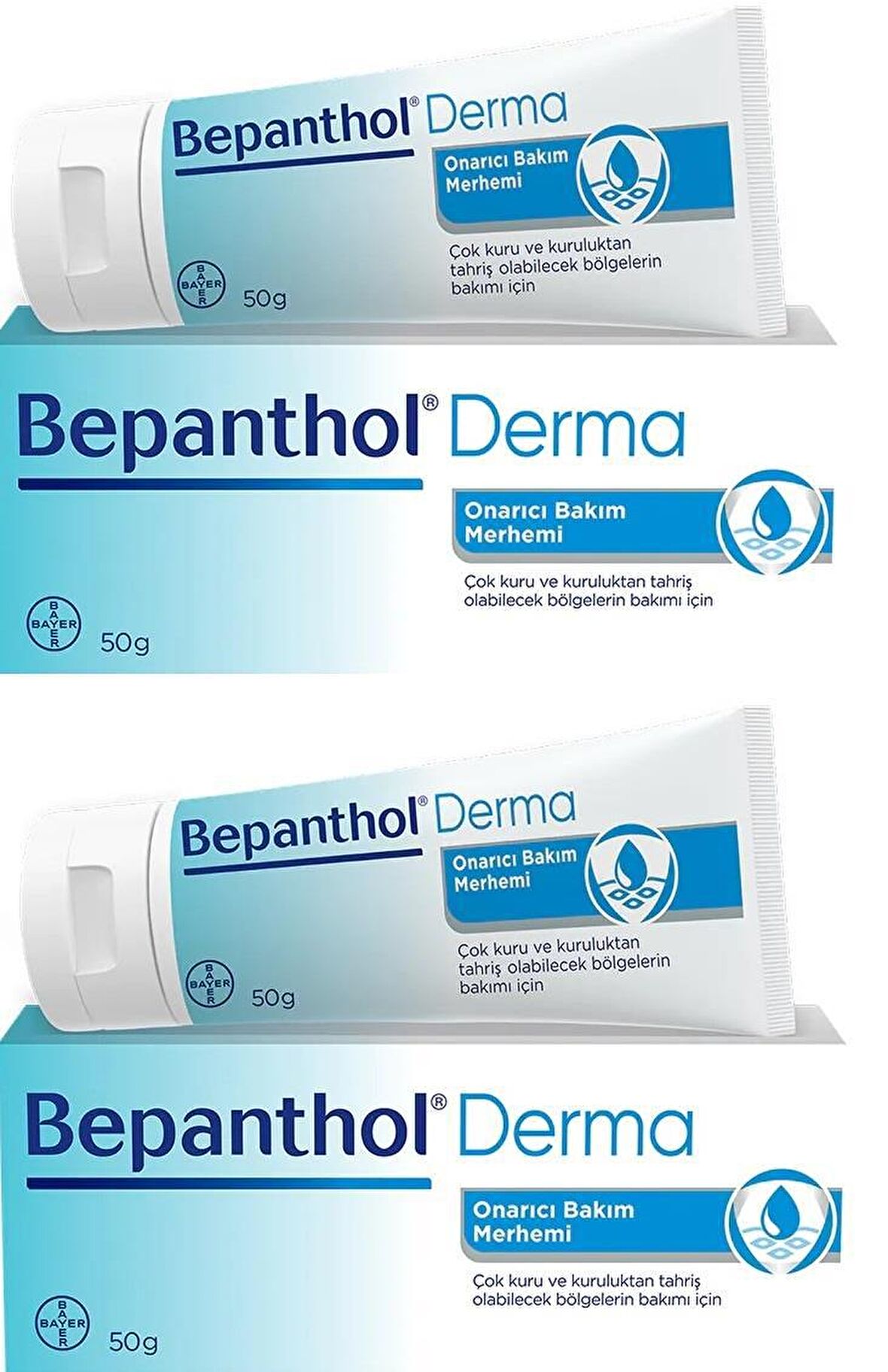 Bepanthol Derma Onarıcı Bakım Merhemi 50 gr 2 Adet