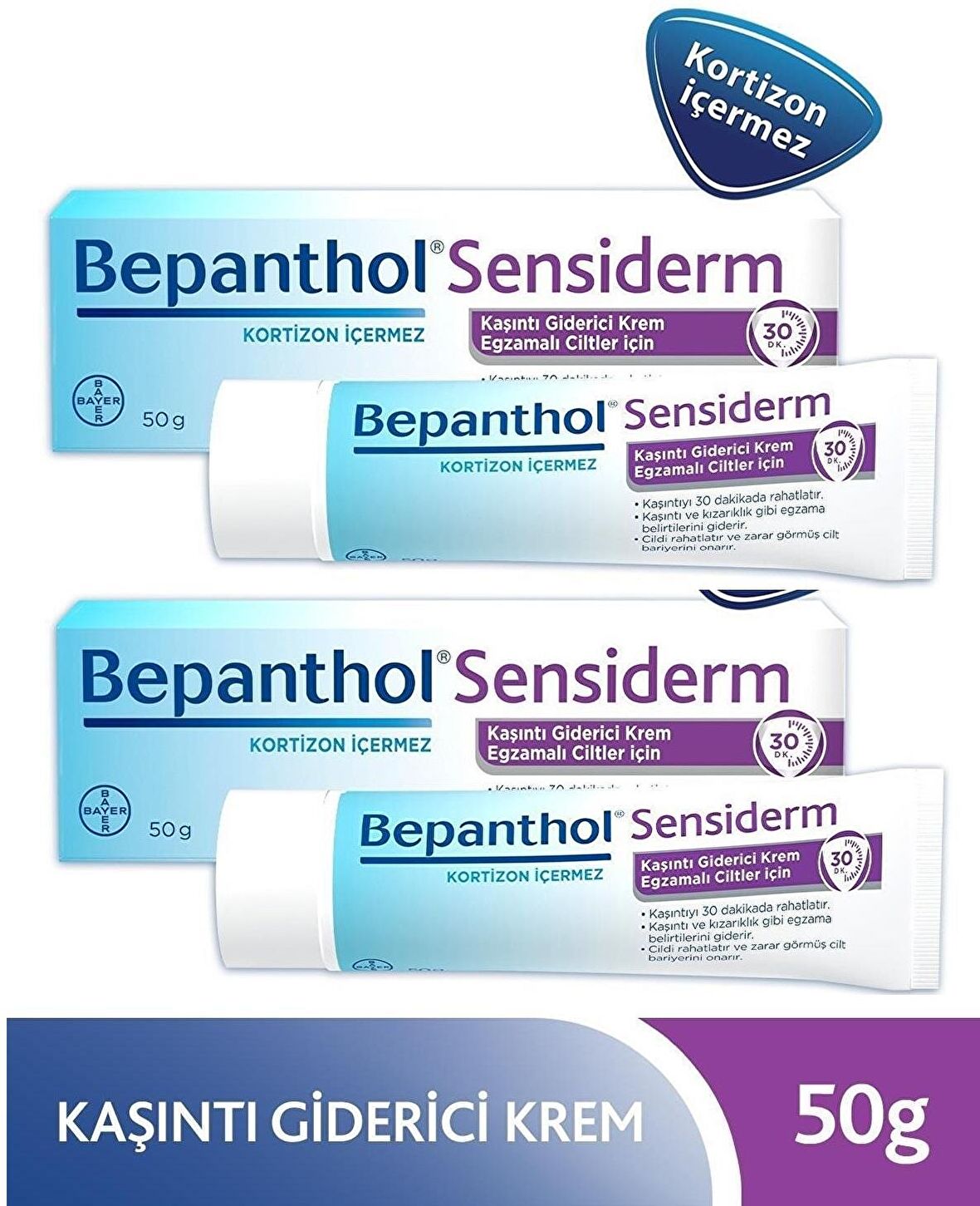 Bepanthol Sensiderm Kaşıntı Giderici Krem Krem 2 x 50 gr