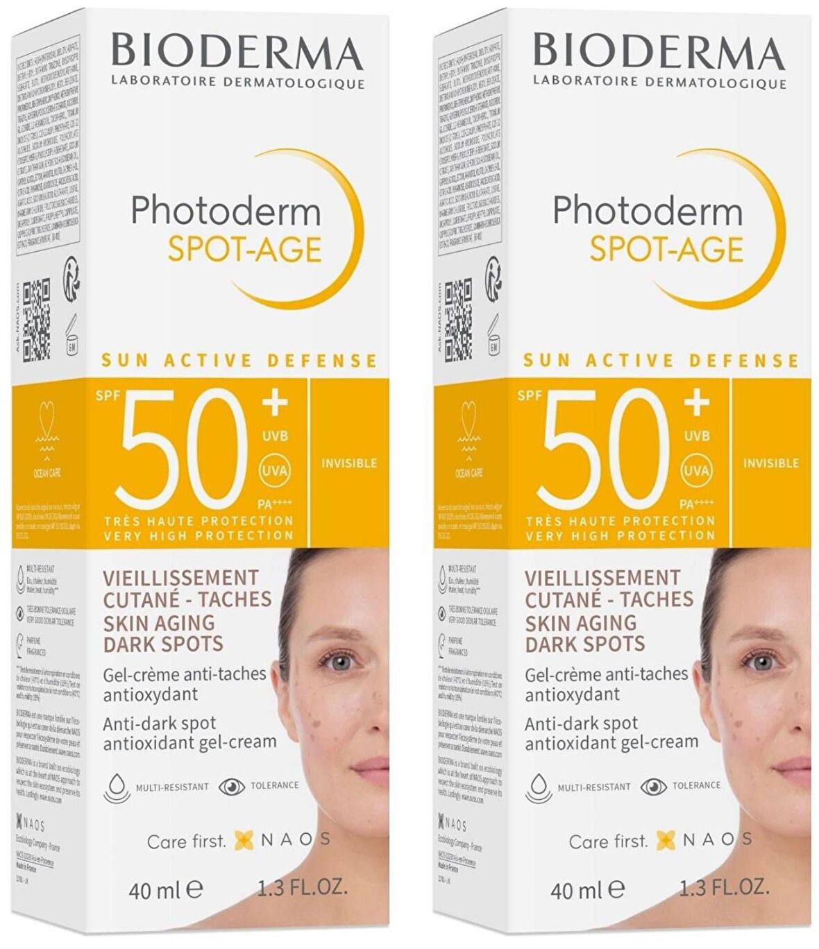 Bioderma Photoderm Spot 50+ Faktör Yaşlanma Karşıtı Hassas Ciltler İçin Renksiz Güneş Koruyucu Krem 2x40 ml