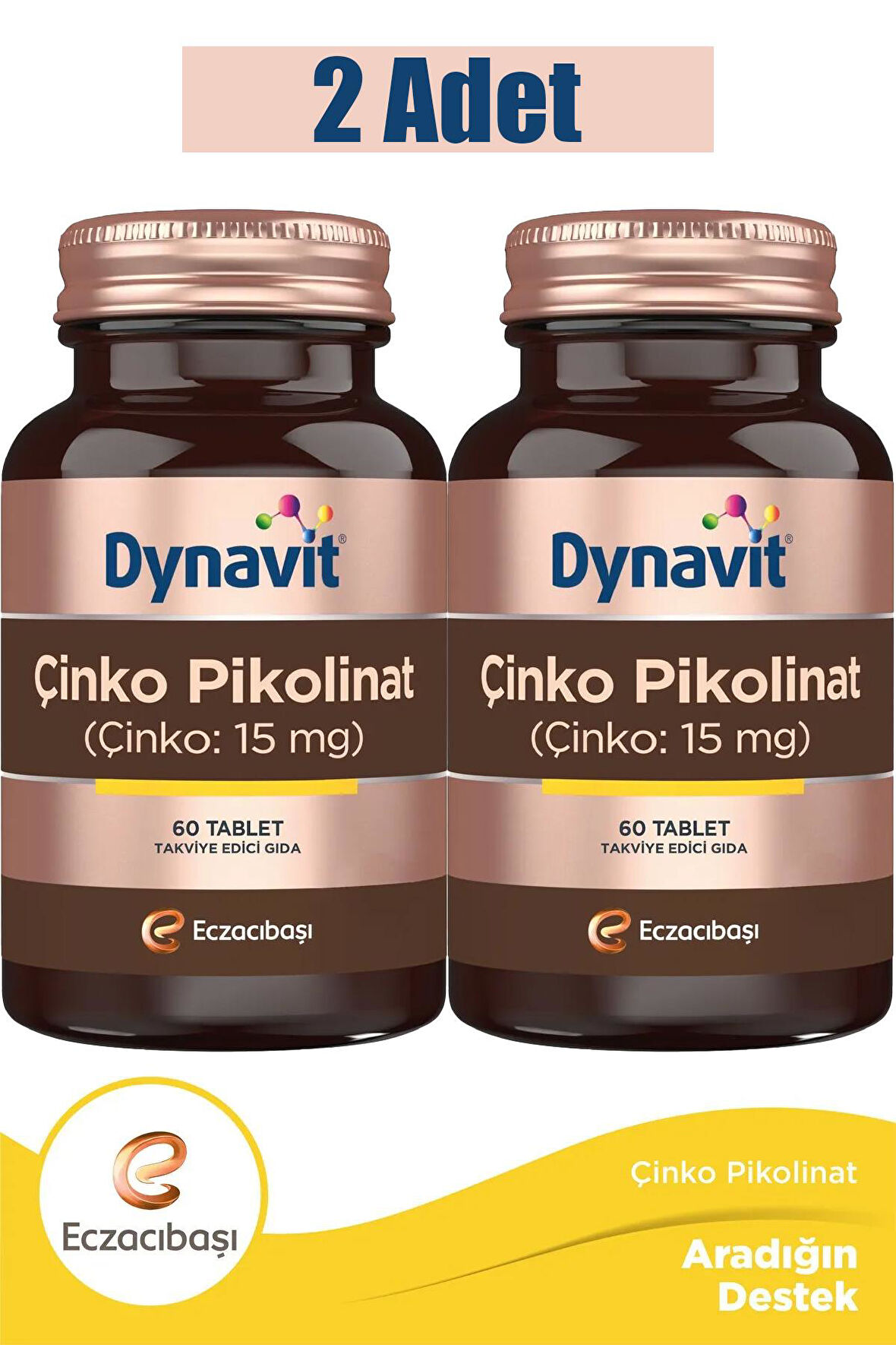 Dynavit Çinko Pikolinat 15 mg 60 Tablet 2 Adet