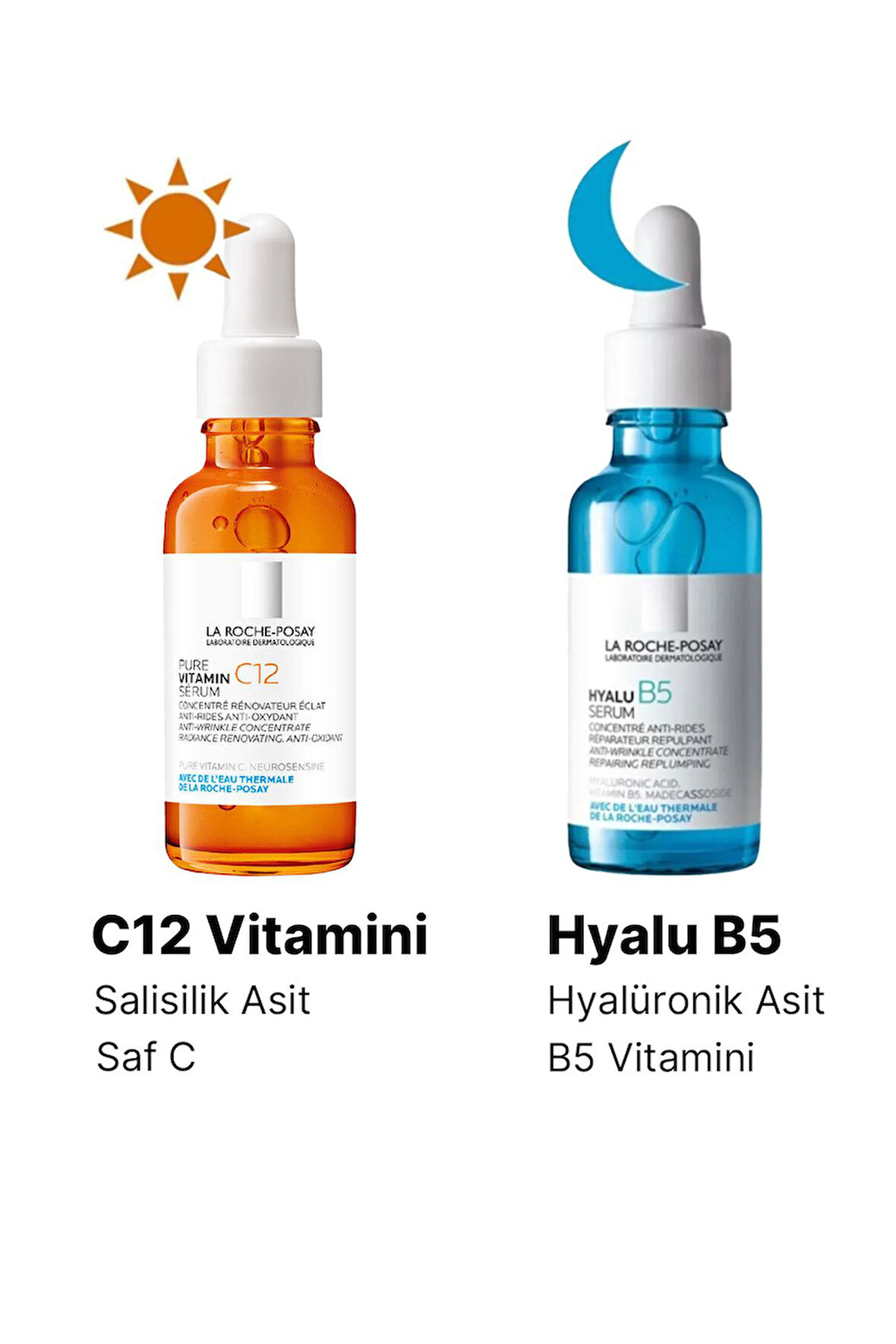 La Roche Posay Hyalu B5 Serum 30 ml + La Roche Posay Saf C12 Vitamini Işıltı Veren Serum 30 ml