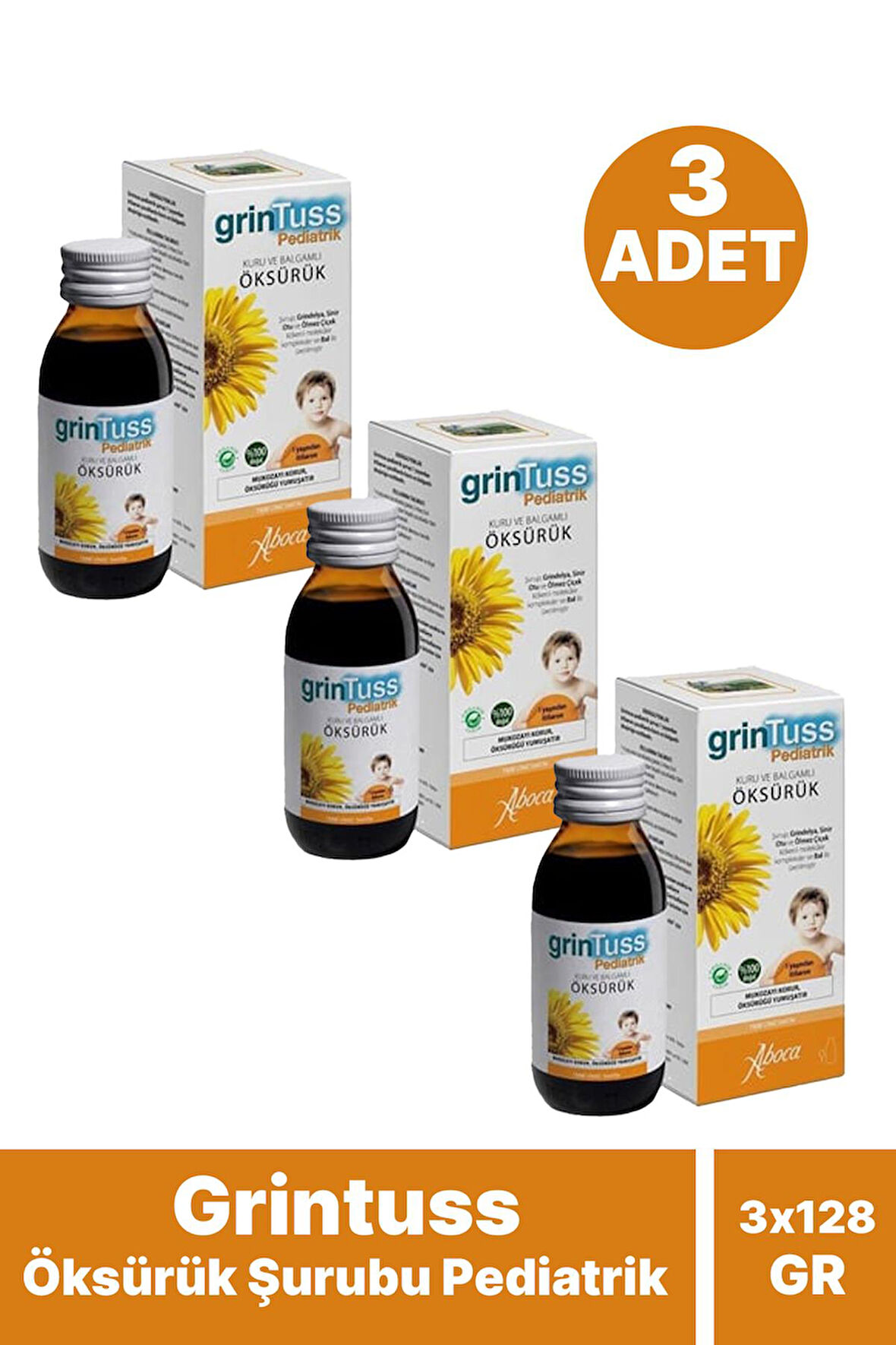 Grintuss Pediatrik Şurup 128 gr 3 Adet