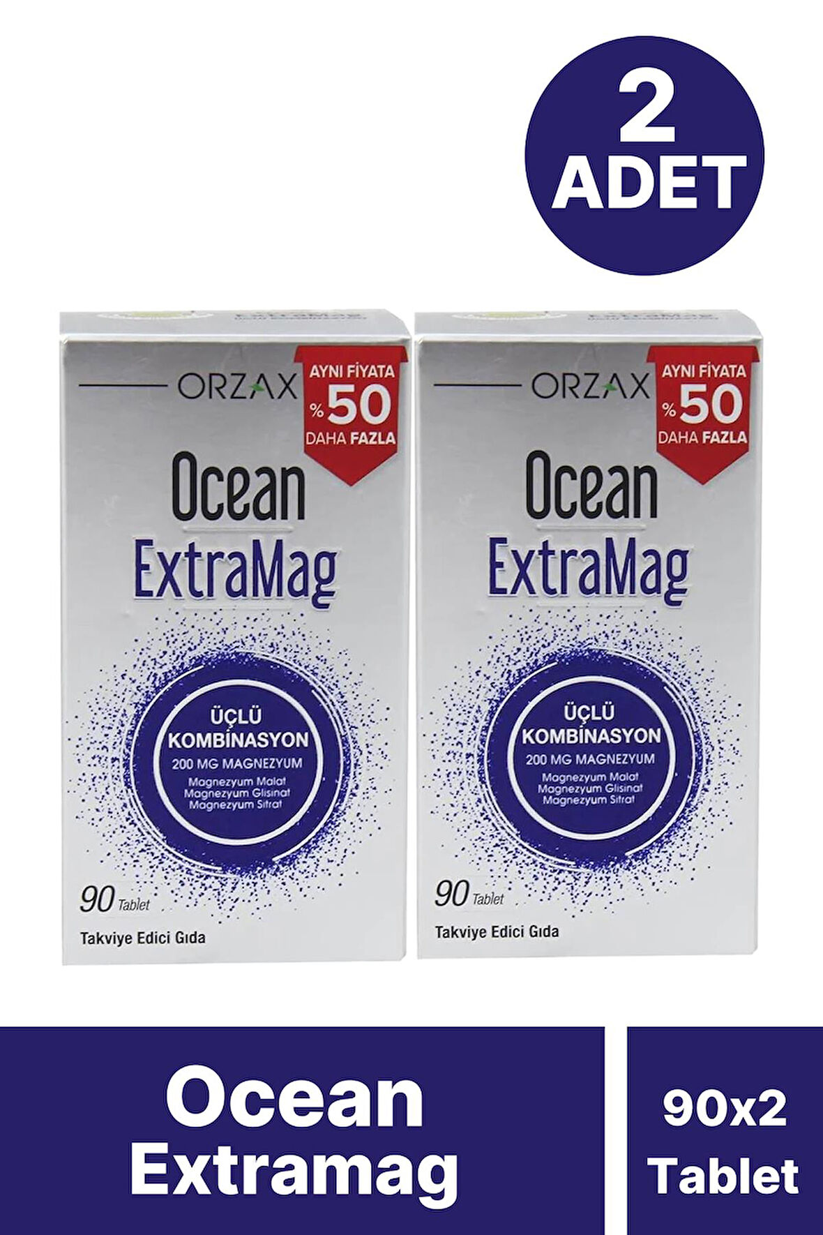 Ocean Extramag 90 Tablet 2 Adet