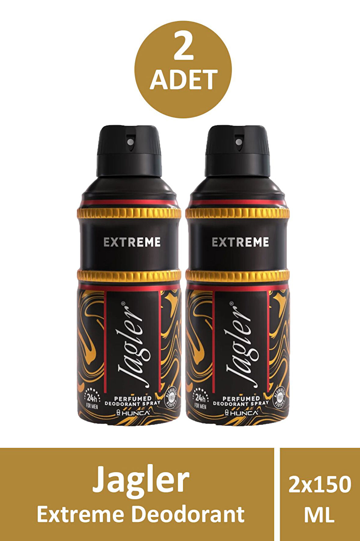 Jagler Extreme Erkek Deodorant 150 ml 2 Adet