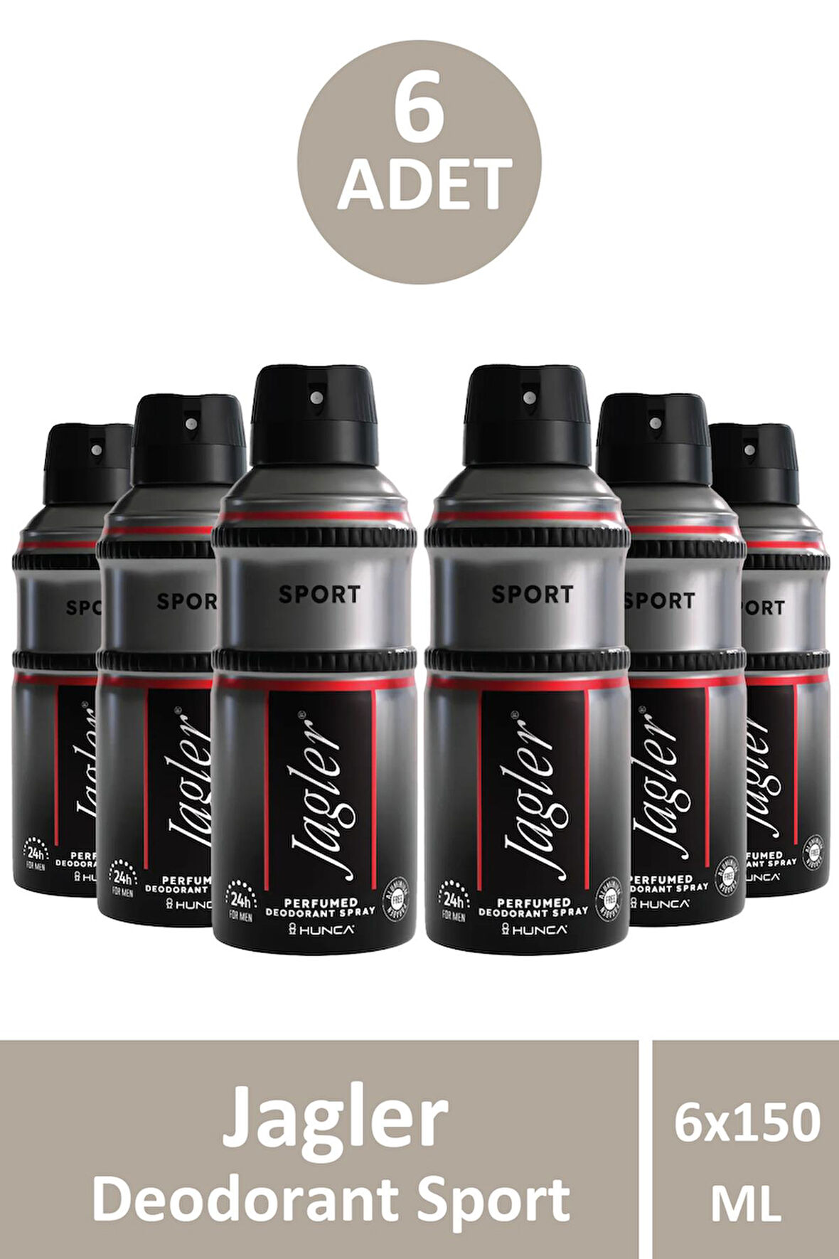 Jagler Deodorant Sport 150 ml 6 Adet