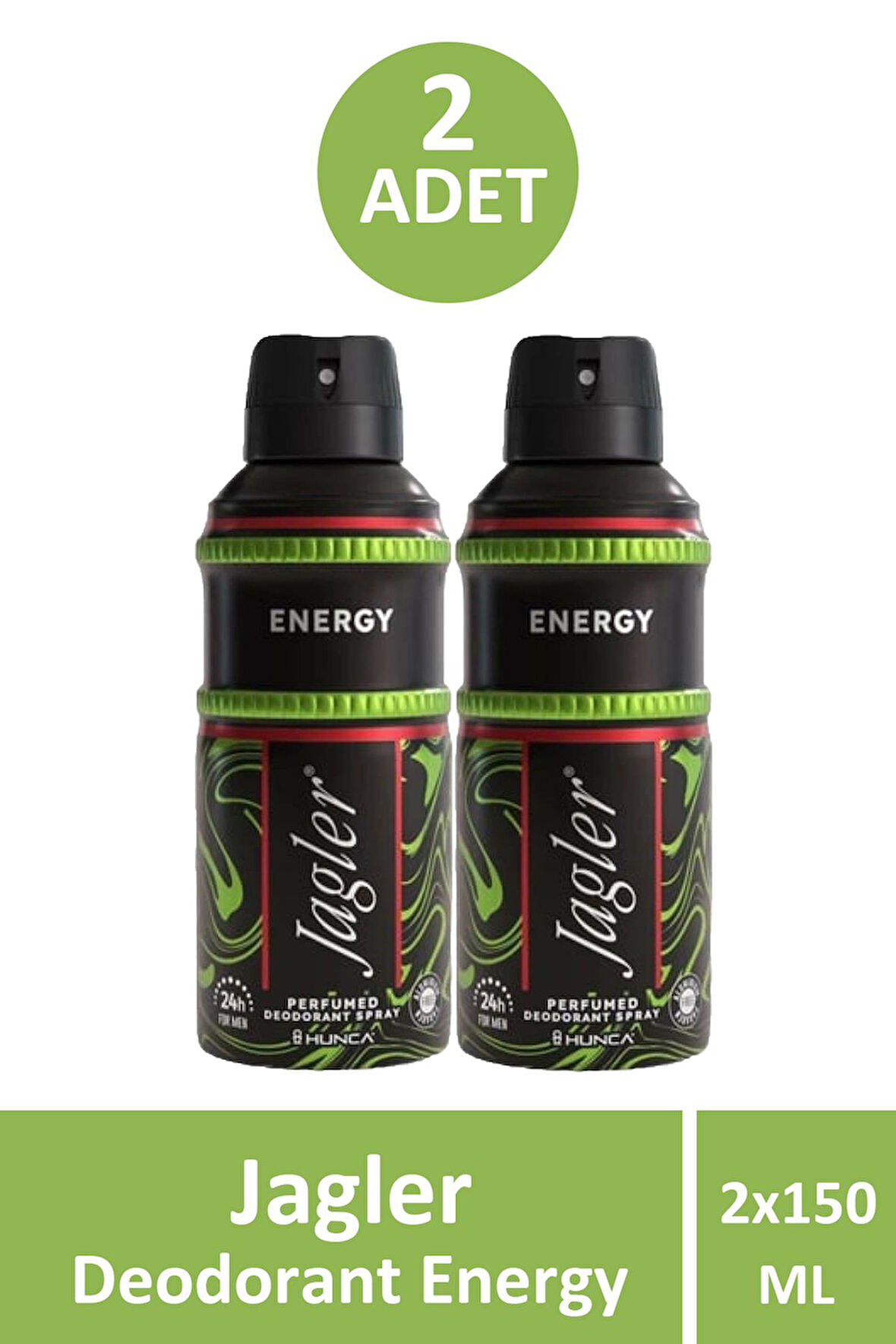 Jagler Energy Erkek Deodorant 150 ml 2 Adet