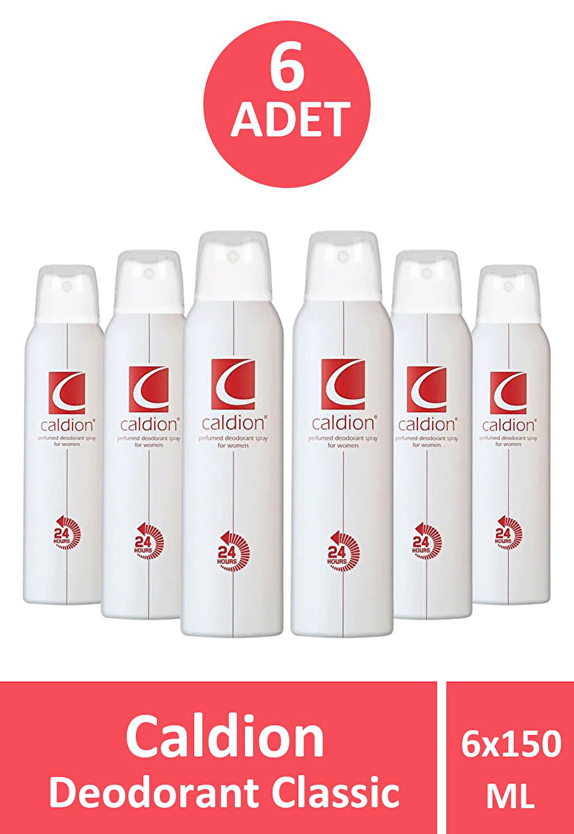 Caldion Classic Deodorant Kadın 150 ml 6 Adet