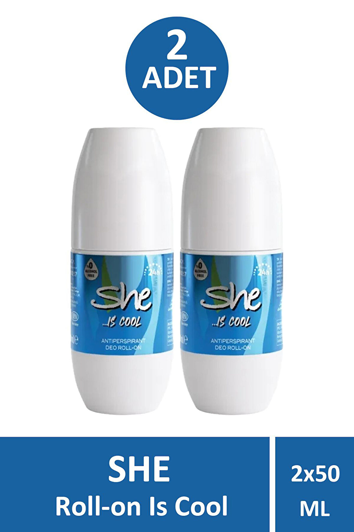She Is Cool Kadın Roll-On 50 ml 2 Adet