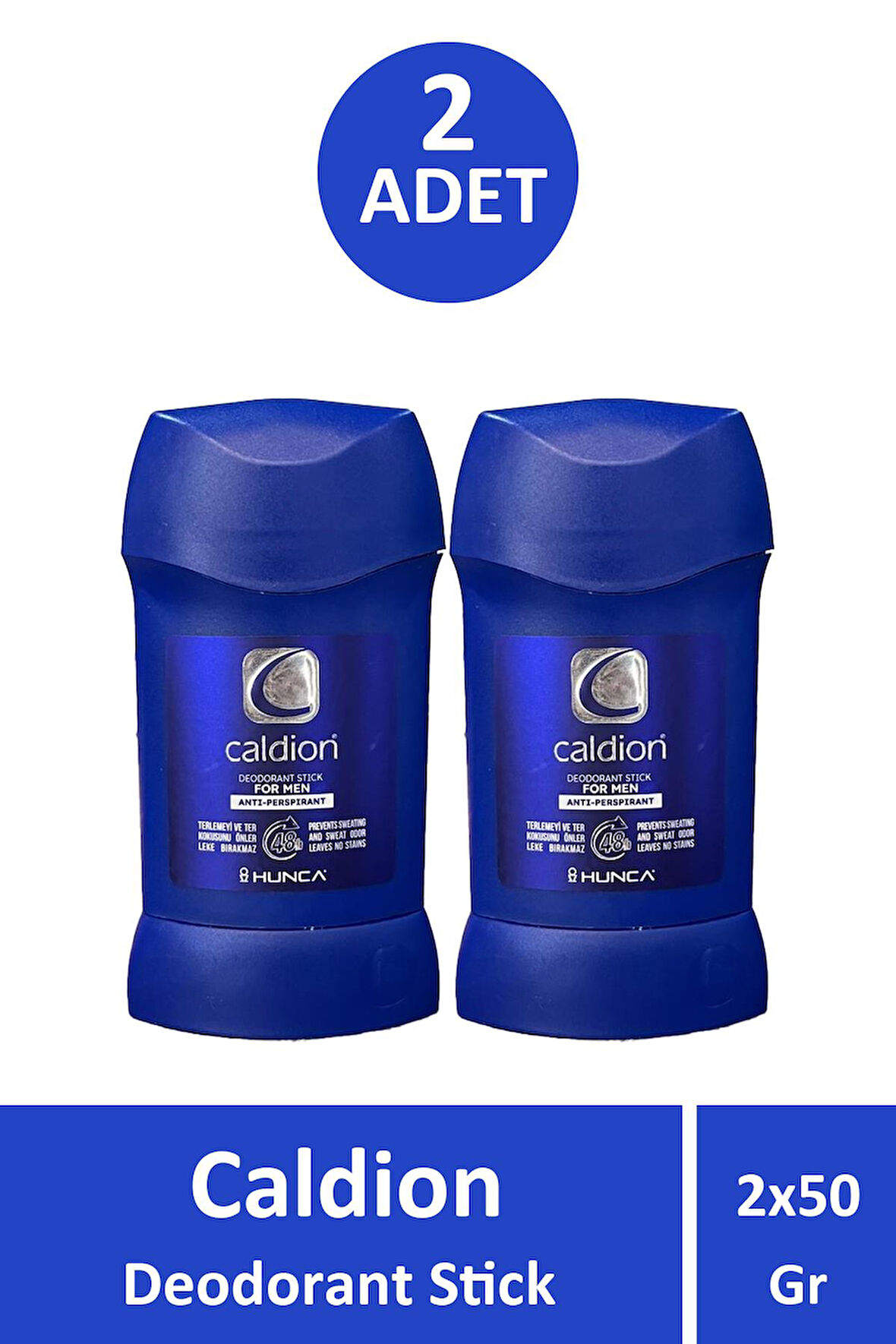 Caldion Deodrant Stick For Men 50 gr 2 Adet