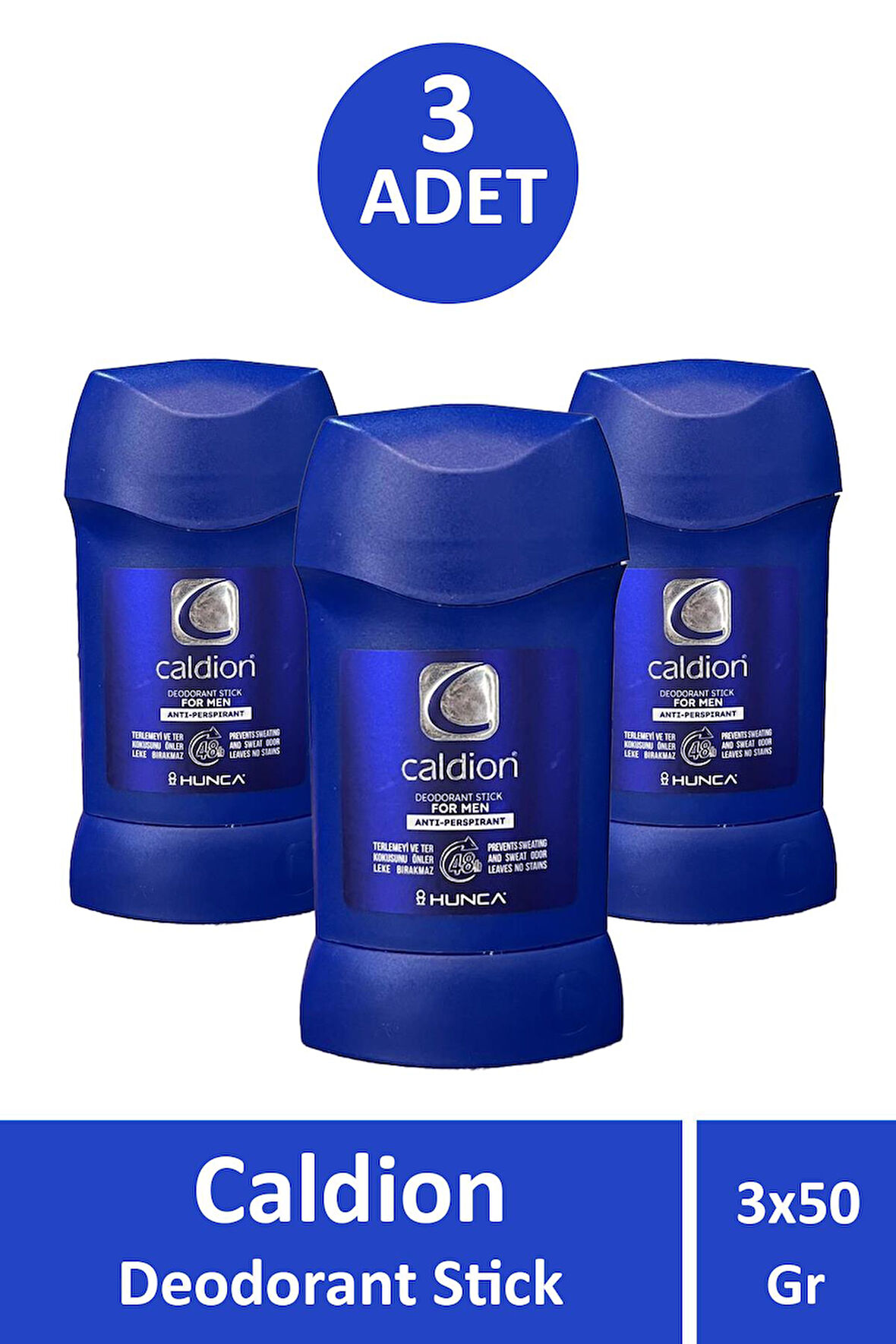 Caldion Deodrant Stick For Men 50 gr 3 Adet
