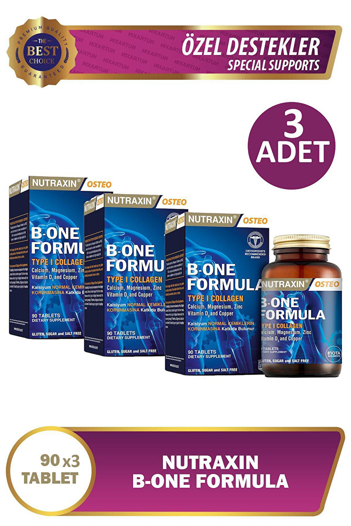 B-One Formula 90 Tablet 3 Adet
