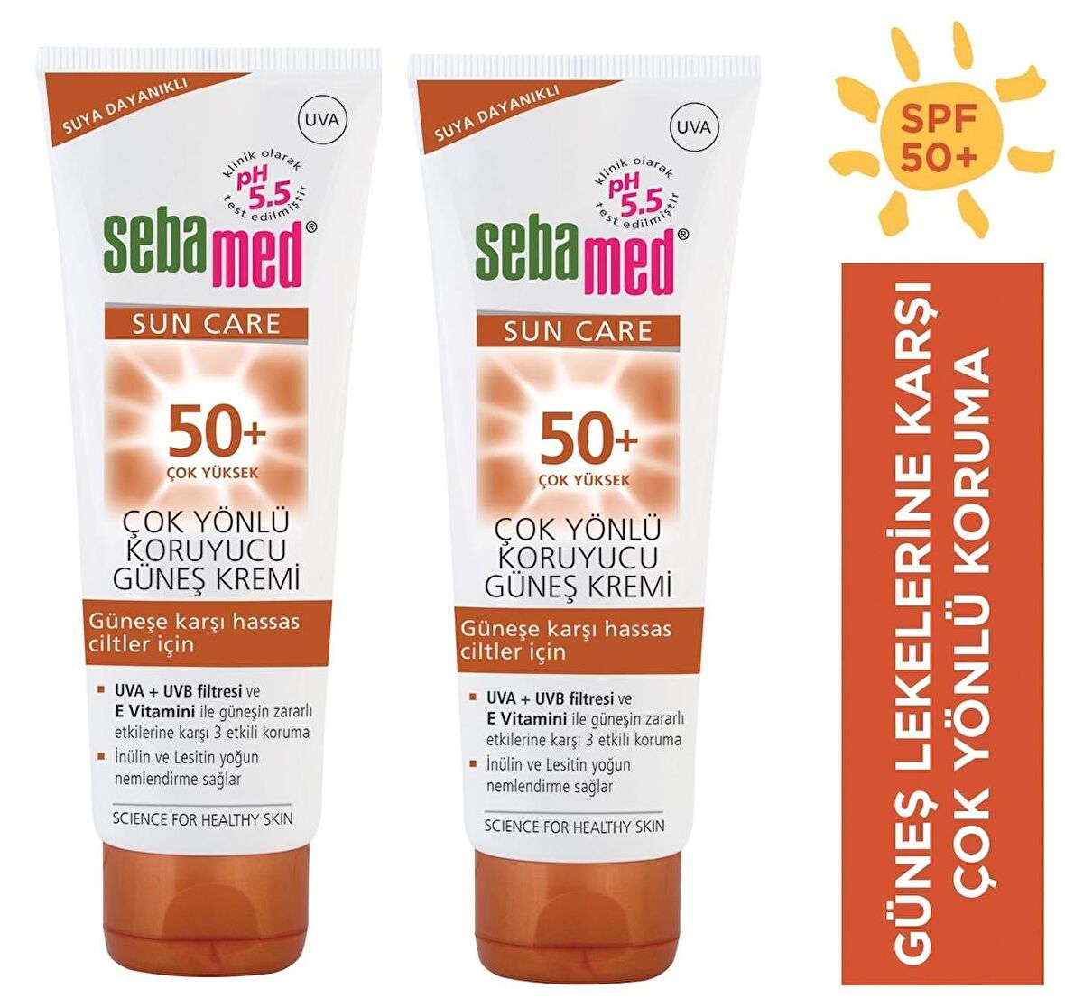 Sebamed Sun Care Çok Yönlü Koruyucu Güneş Kremi SPF50 75 ml 2 Adet 