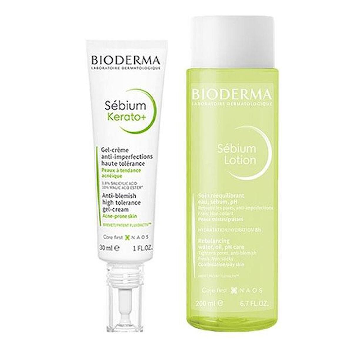 Bioderma Sebium Kerato Gel Cream 30 ml+Bioderma Sebium Lotion 200 ml