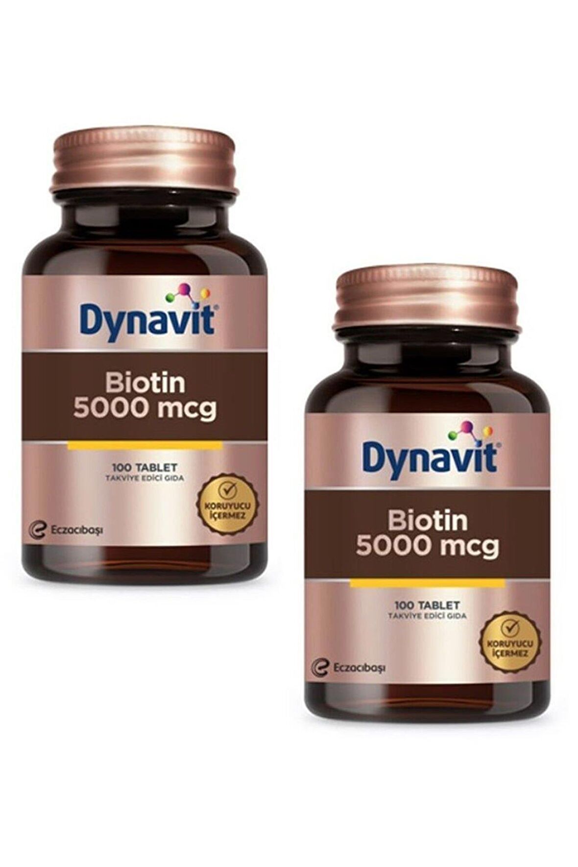 Dynavit Biotin 5000 mcg 100 Tablet 2 Adet