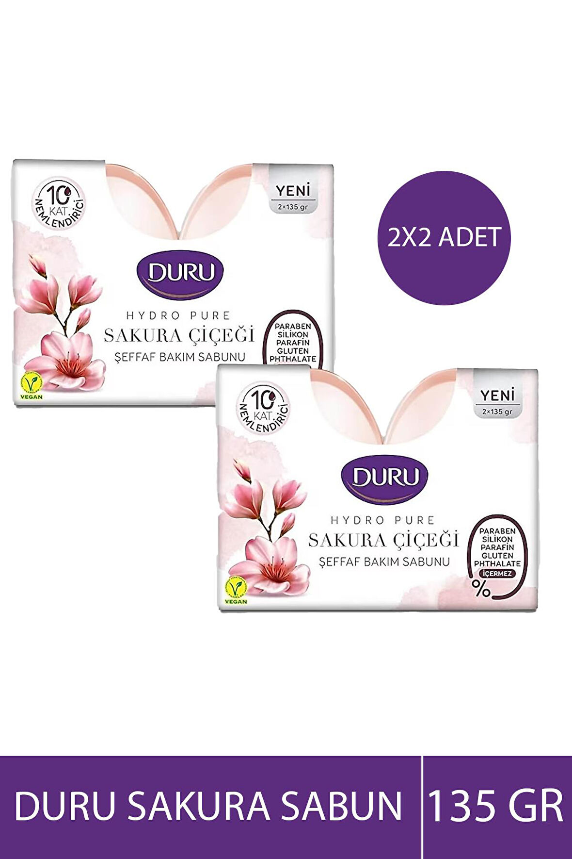 Duru Hydropure Sabun 270 gr Sakura 2 Adet