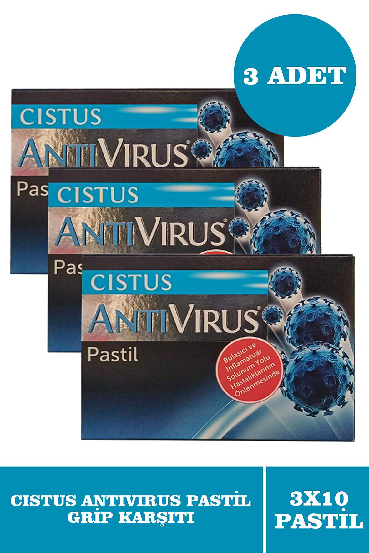 Cistus Antivirus Pastil 10'lu 3 Adet