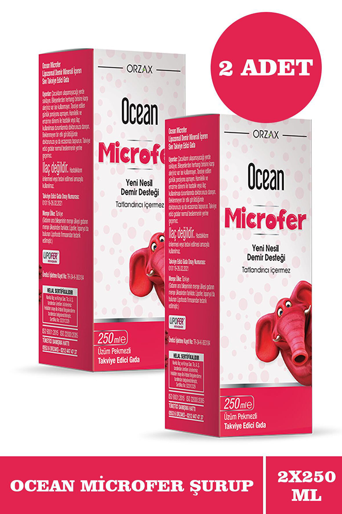 Ocean Microfer Şurup 250 ml 2 Adet