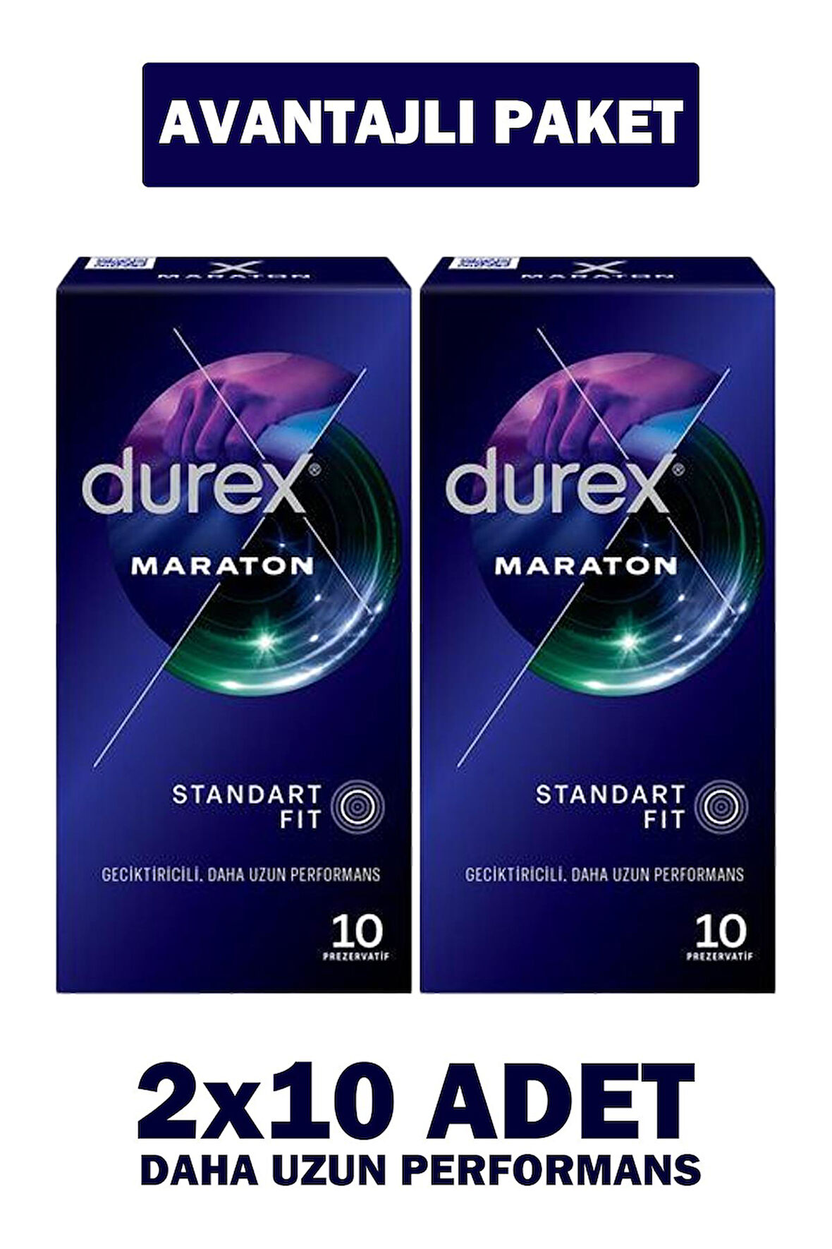 Durex Maraton Geciktiricili Prezervatif 10'lu 2 Adet